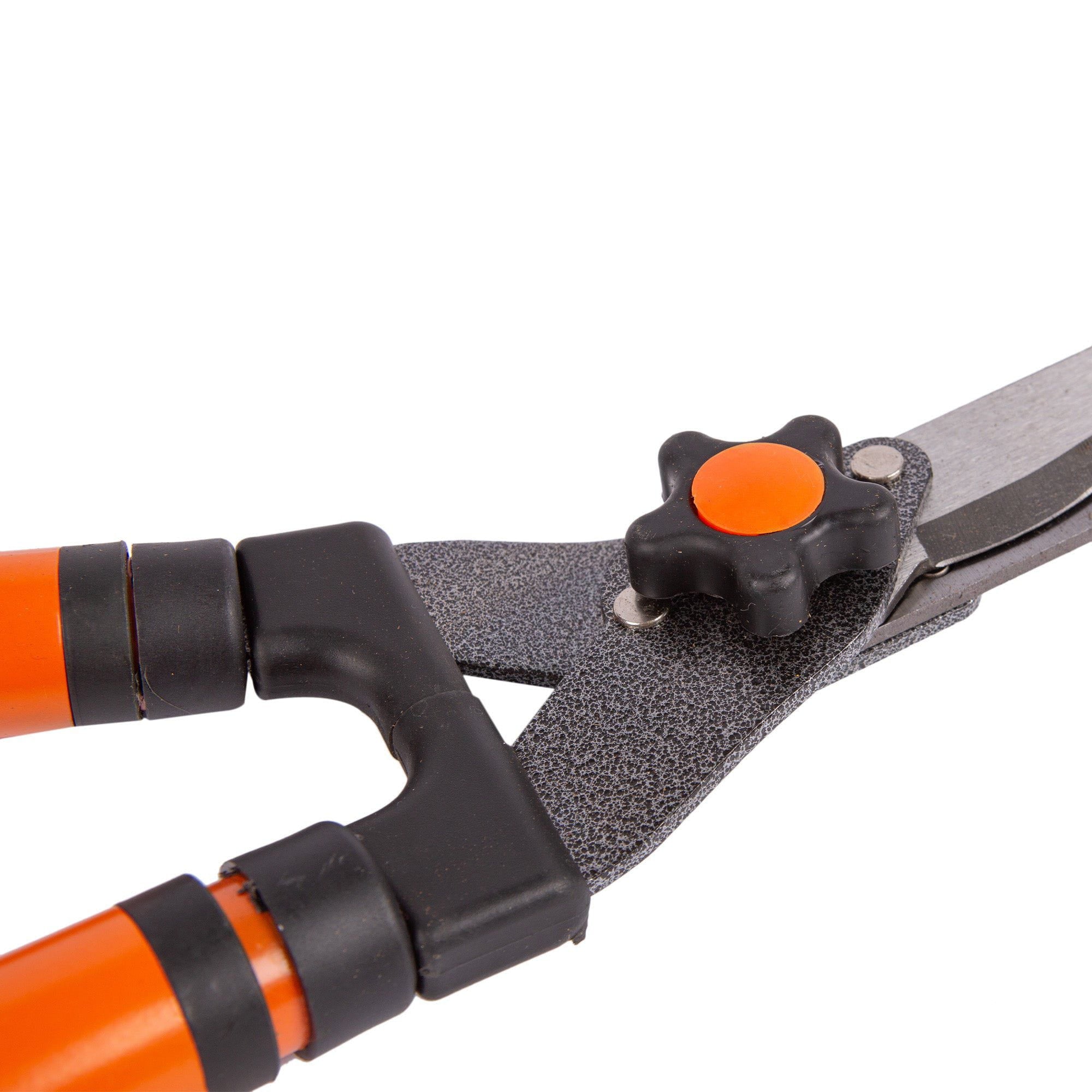 Red 33.5-55.5cm Carbon Steel Telescopic Hedge Shears