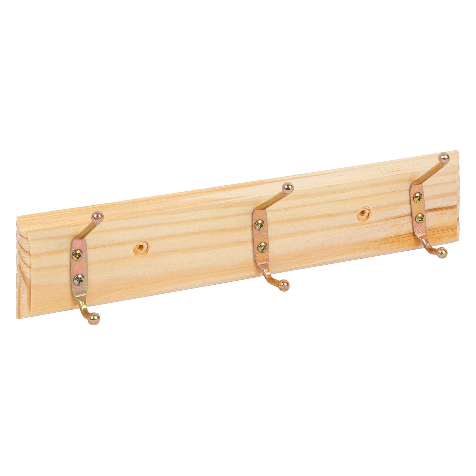 Pine 3 Hook Wooden Wall-Mounted Coat Rack - By Ashley