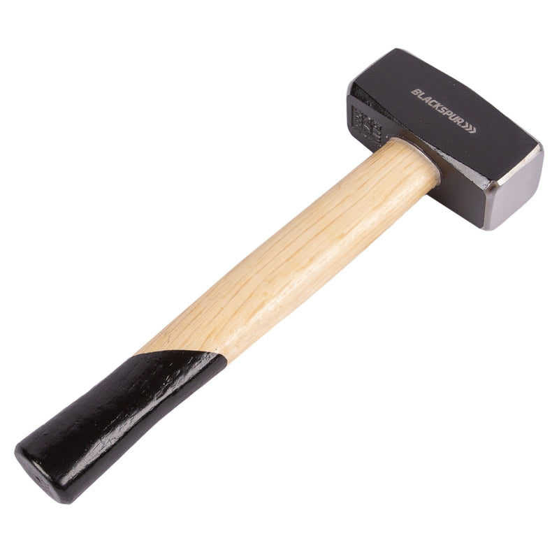 1kg Carbon Steel Club Hammer with Wooden Handle - By Blackspur