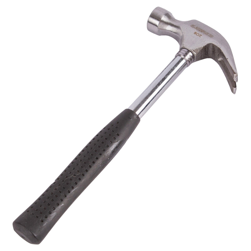 Black 8oz Tubular Steel Claw Hammer - By Blackspur