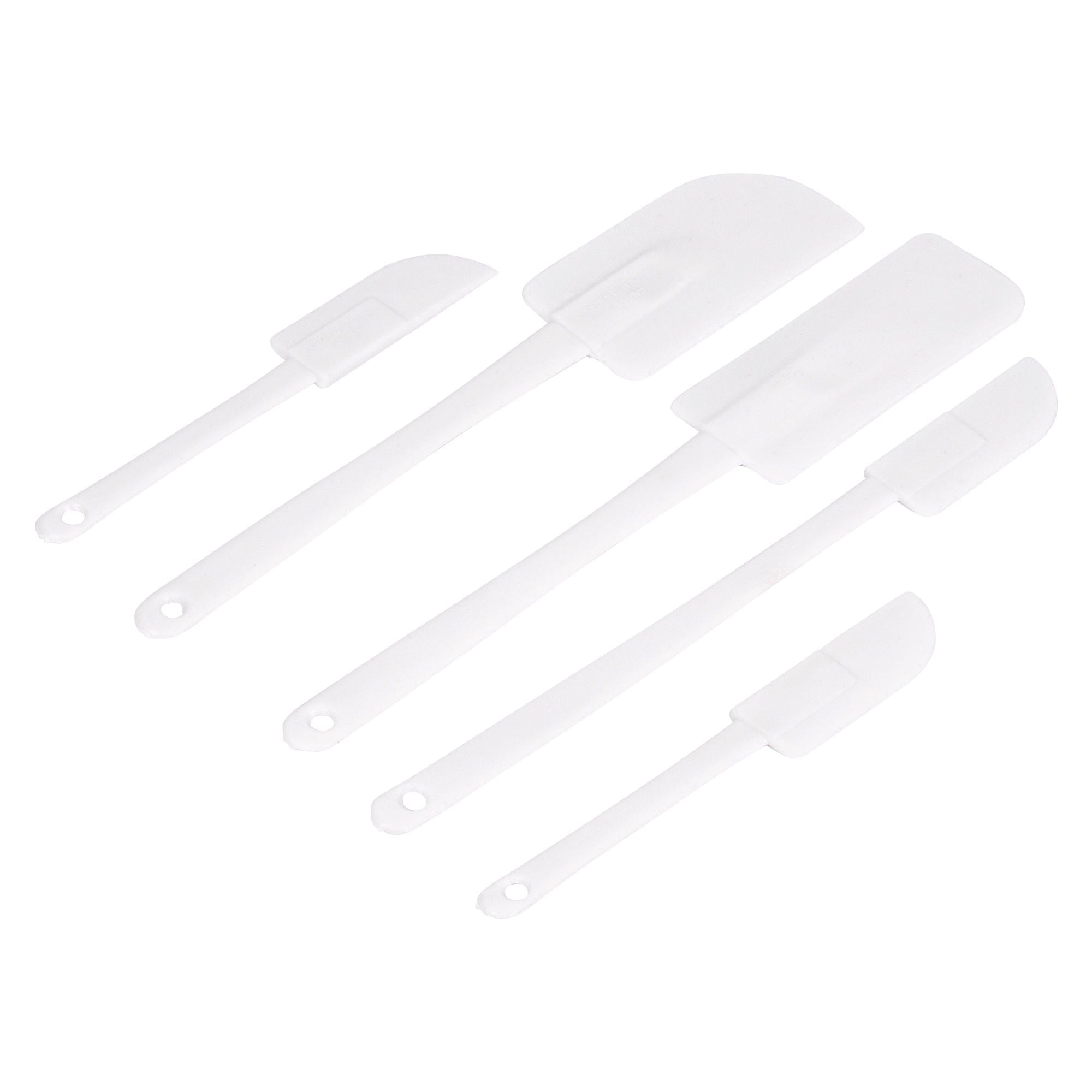 5pc White Silicone Spatula Set - By Ashley