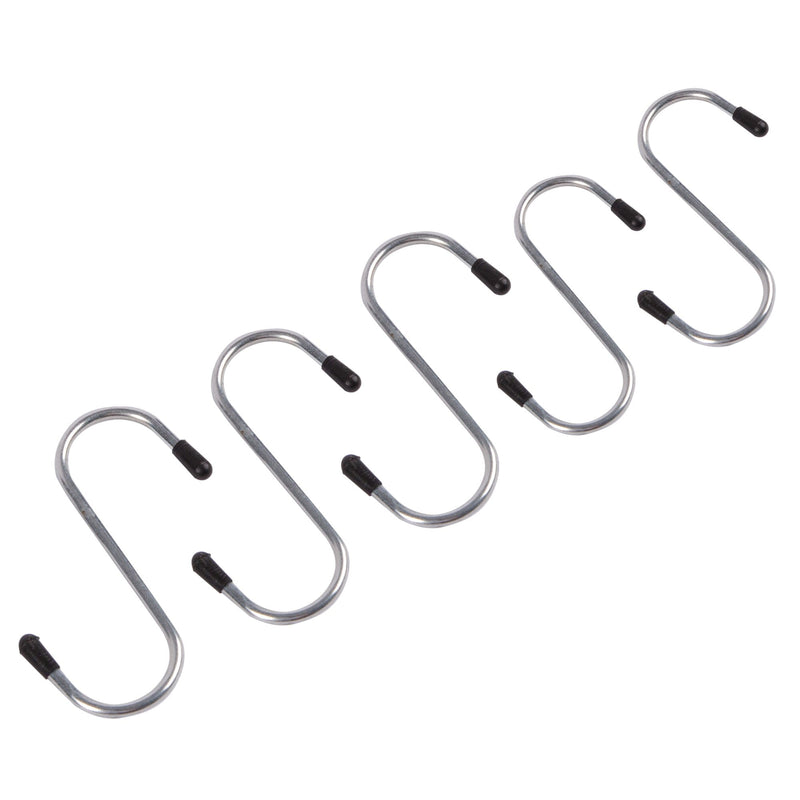 65mm Iron Heavy-Duty S-Hooks - Pack of 5 - By Ashley