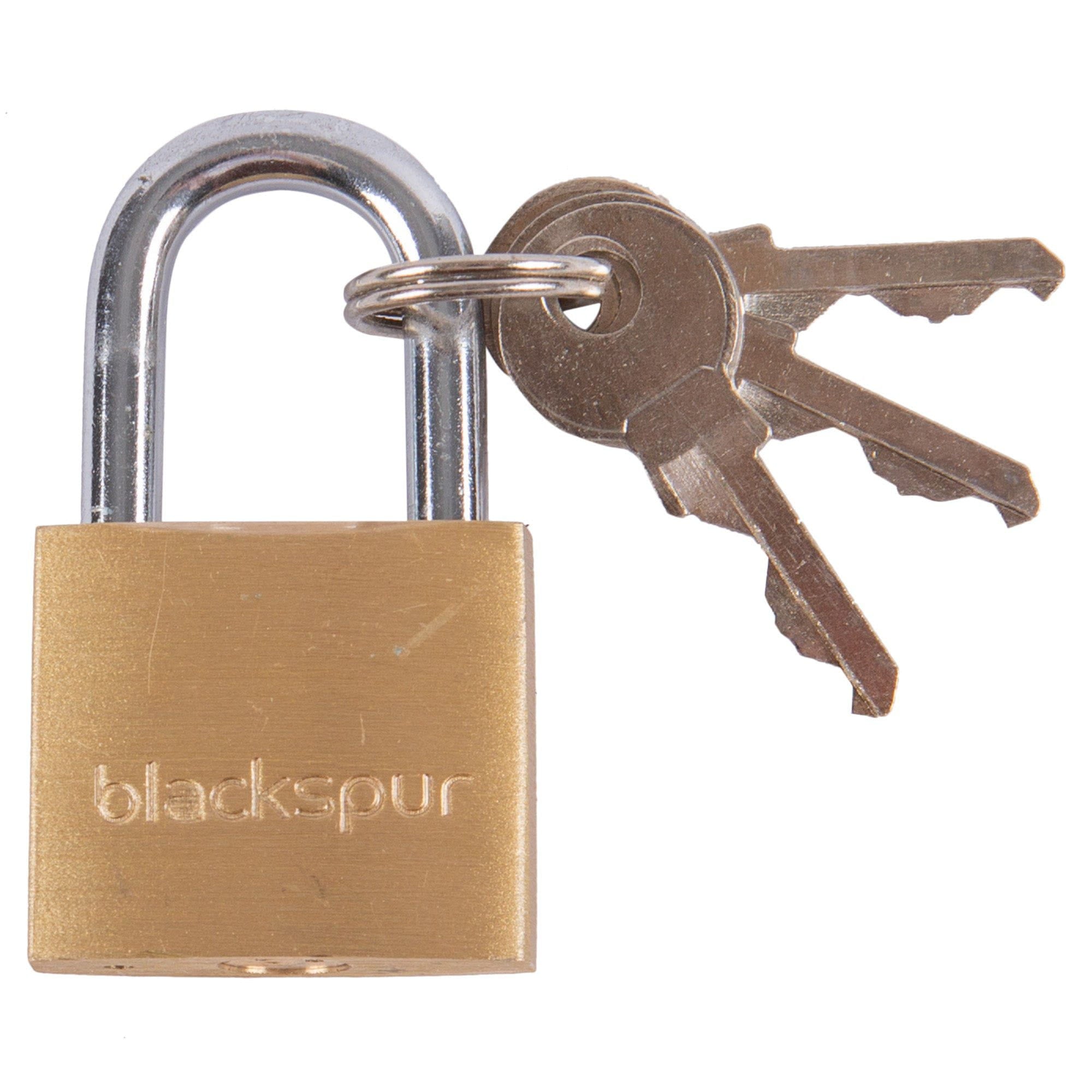 3cm Heavy-Duty Brass Padlock - By Blackspur