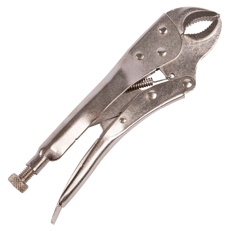 Silver 25cm Carbon Steel Locking Pliers - By Blackspur