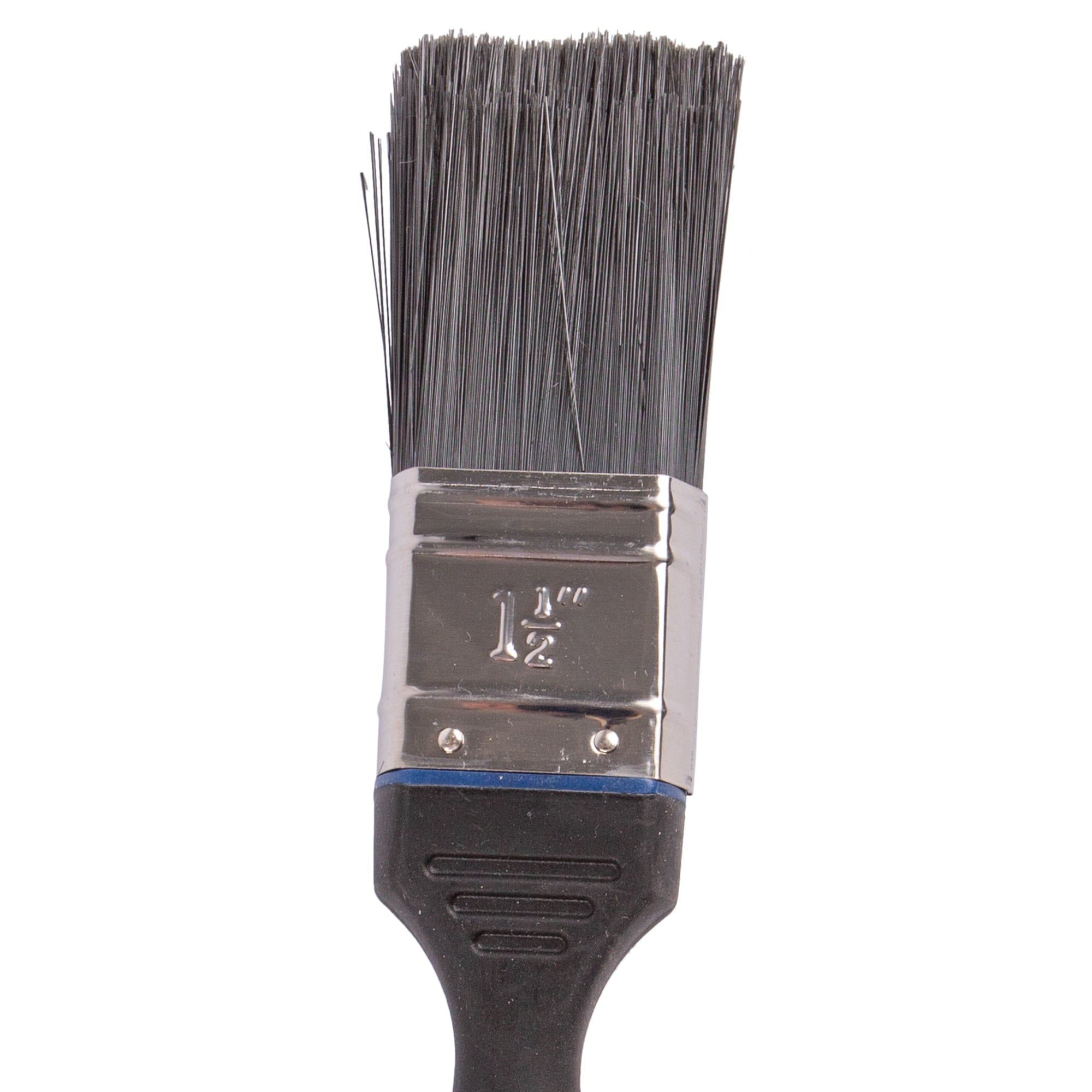 Black 4cm Plastic No Bristle Loss DIY Paint Brush