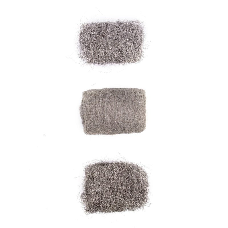6pc Steel Wool Set - 3 Sizes - By Blackspur