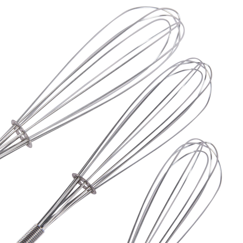 3pc Steel Balloon Whisk Set - 3 Sizes - By Ashley