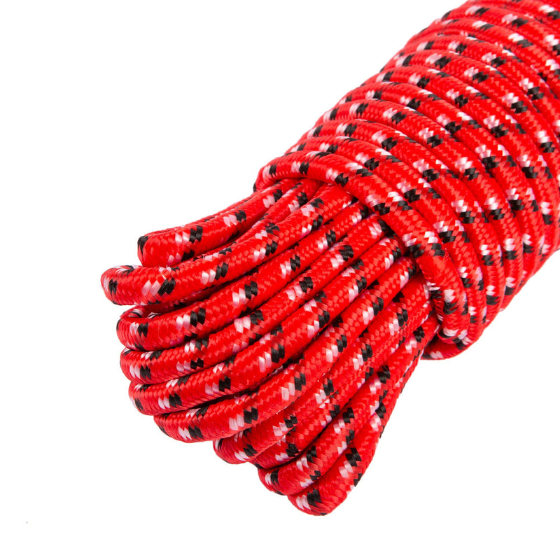 Red 30m Polypropylene Braided Rope - By Blackspur