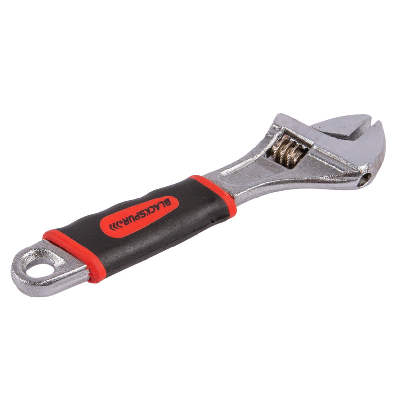 Red 15cm Forged Steel Adjustable Wrench - By Blackspur