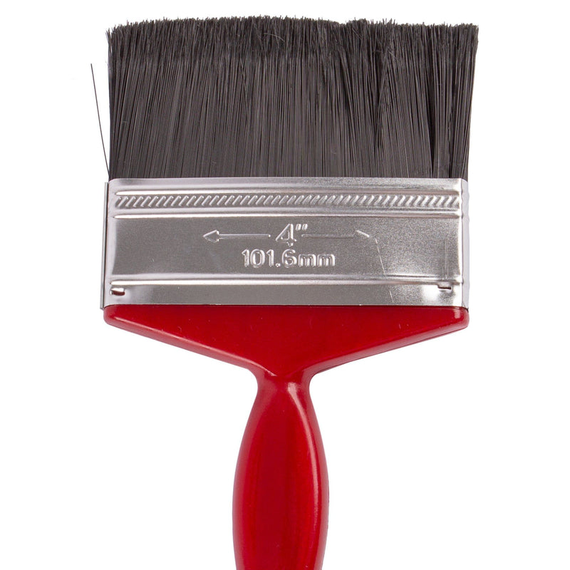 Red 10cm Plastic DIY Paint Brush - By Blackspur