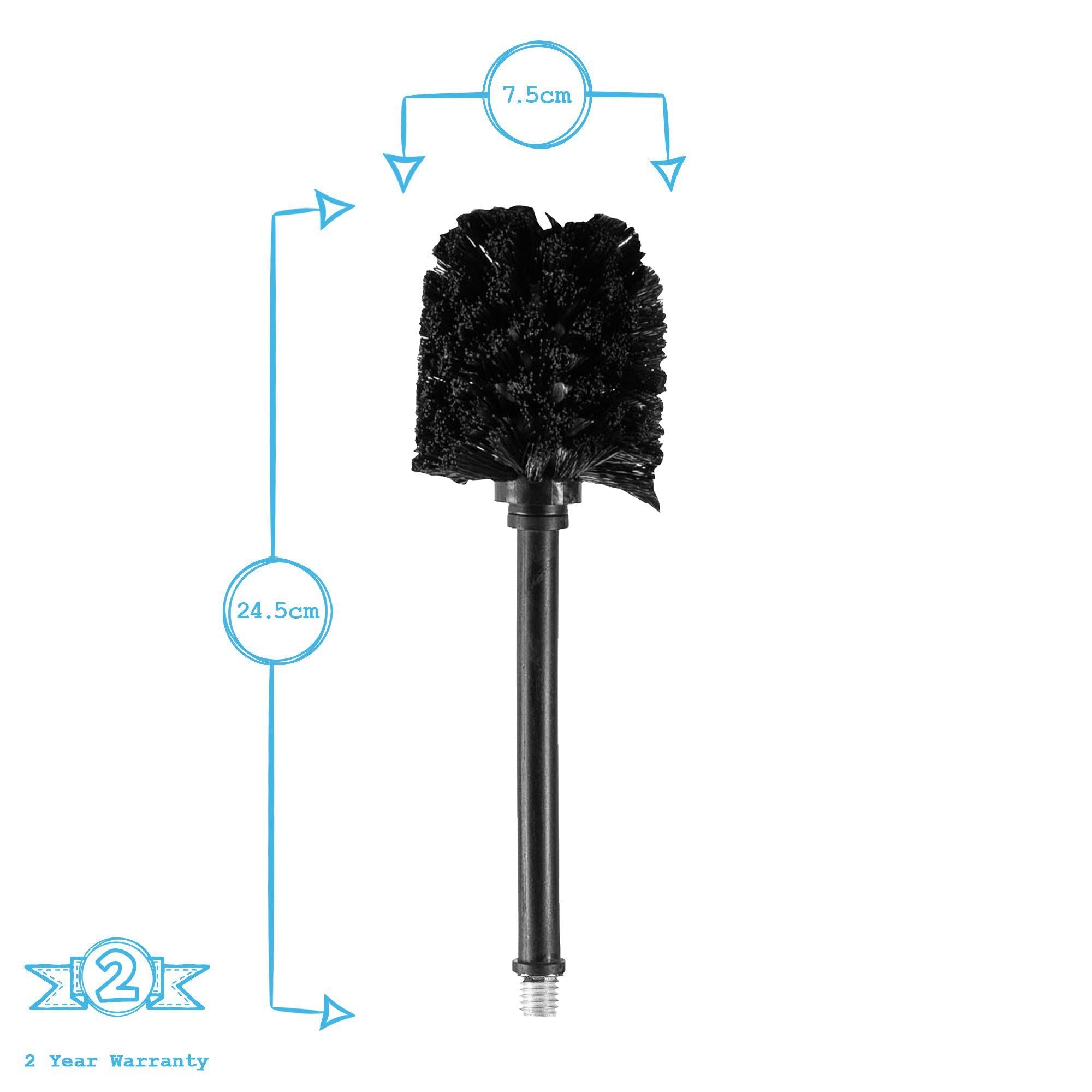 Replacement Black Toilet Brush