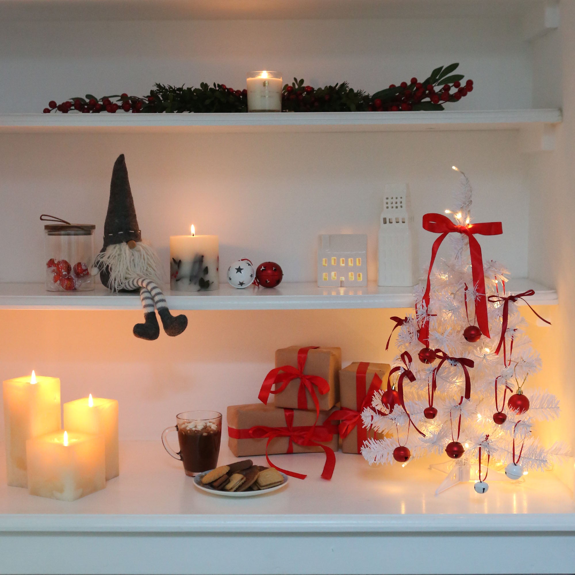 Artificial Christmas Tree - 2ft - White