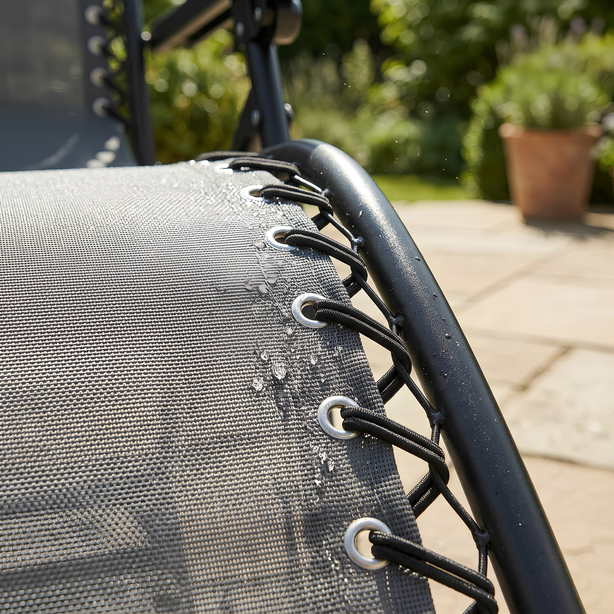 2 Piece Zero Gravity Chair Set - Grey