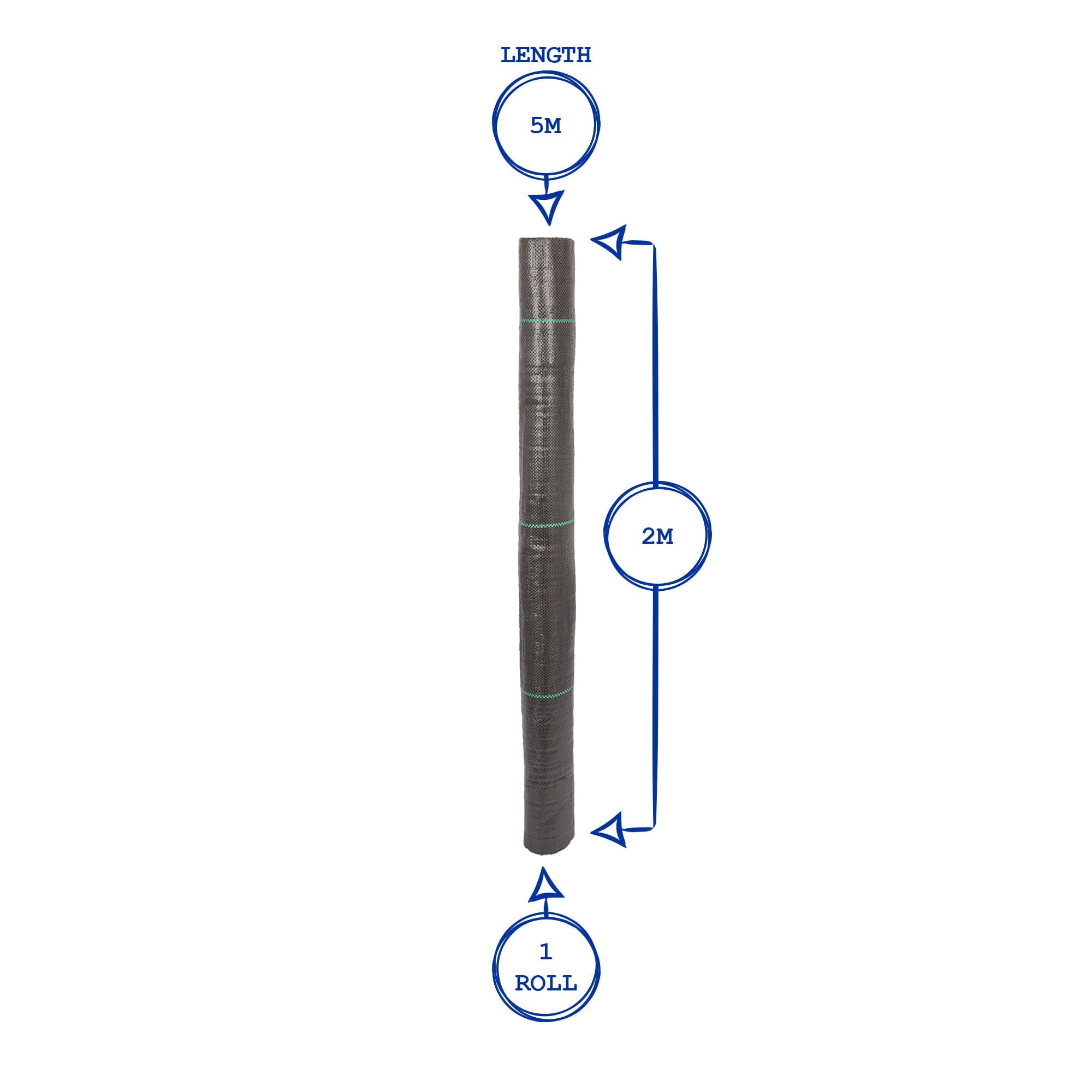 110gsm Weed Control Membrane Set with Pegs & Plates