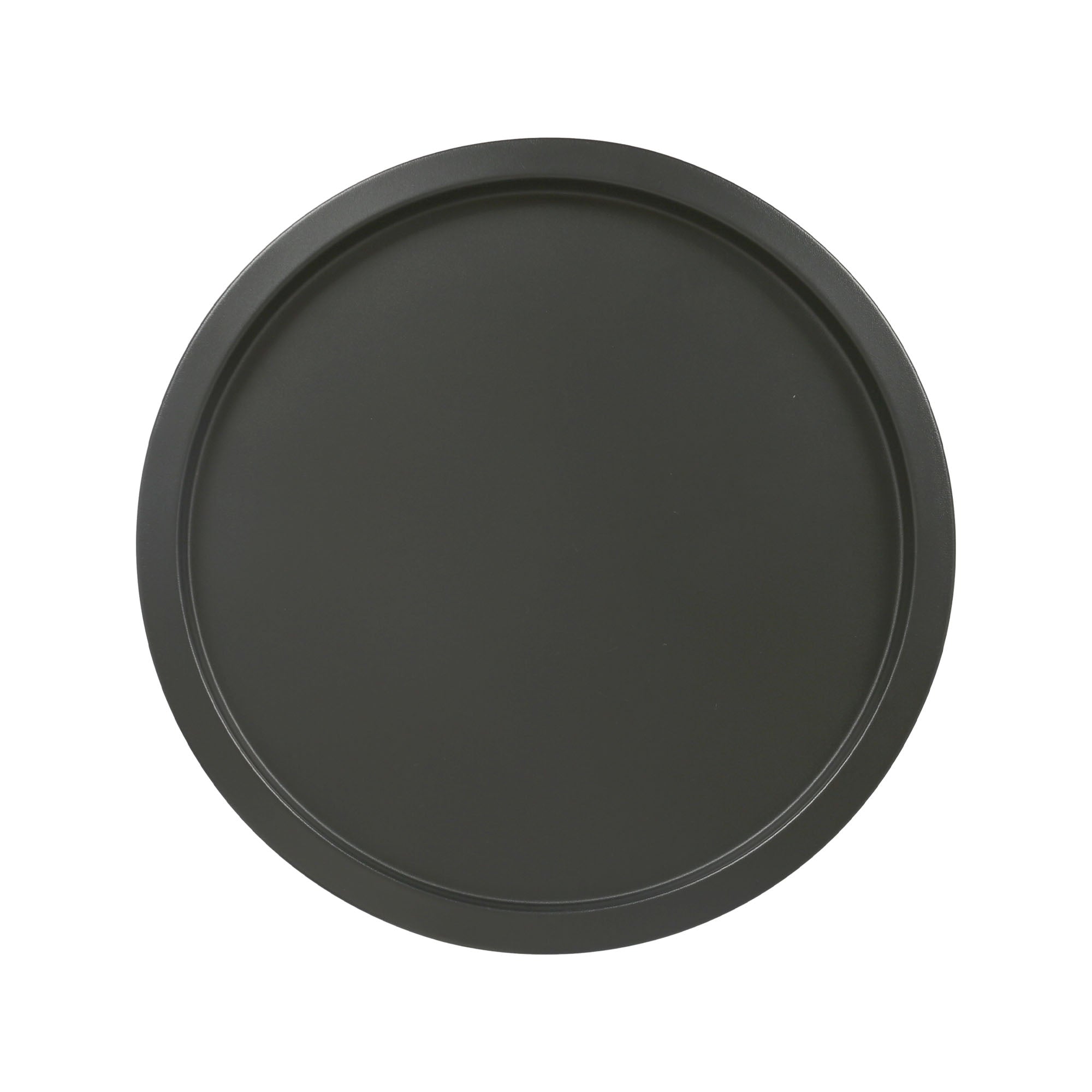 Black Round Steel Tray Table