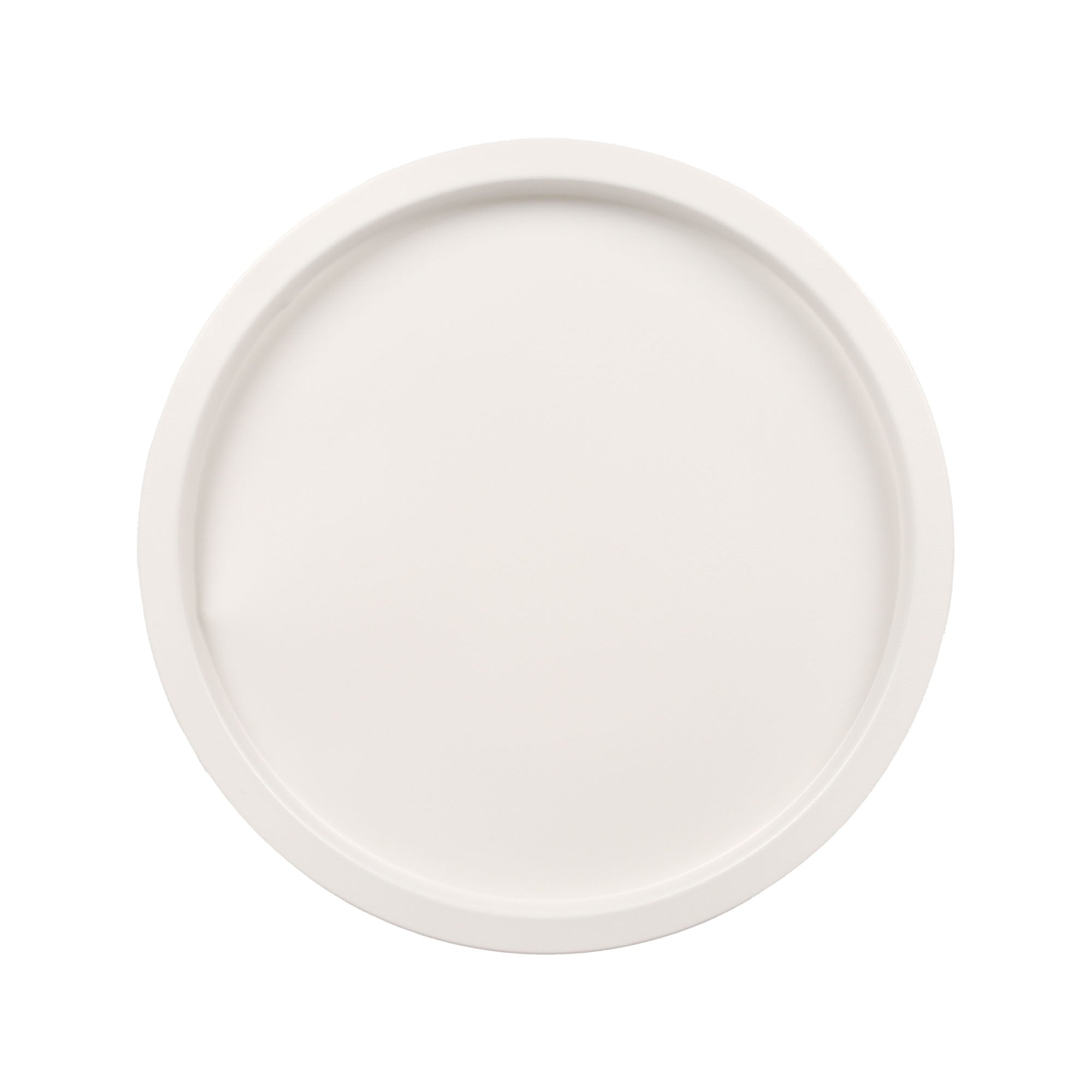 White Round Steel Tray Table