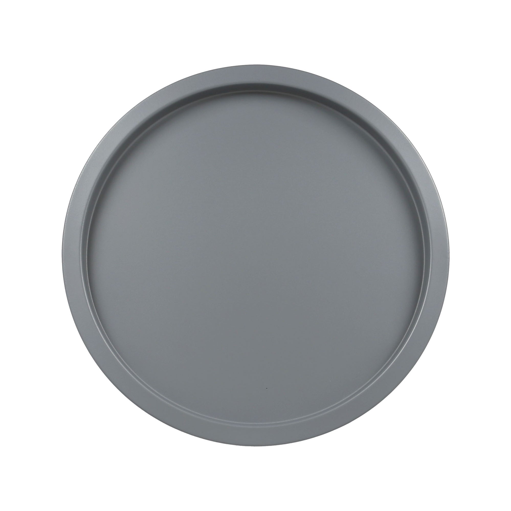 Grey Round Steel Tray Table