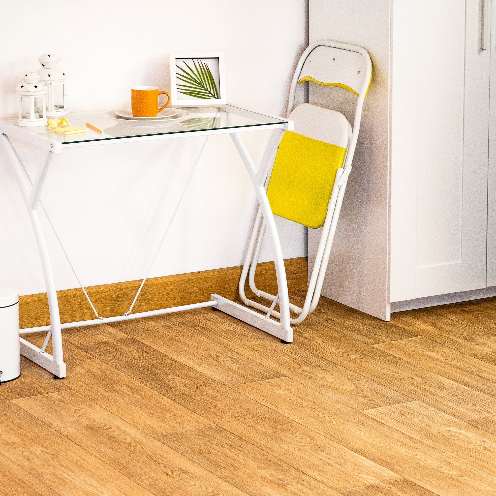 Yellow Wave Padded Folding Chair - Pack of Six