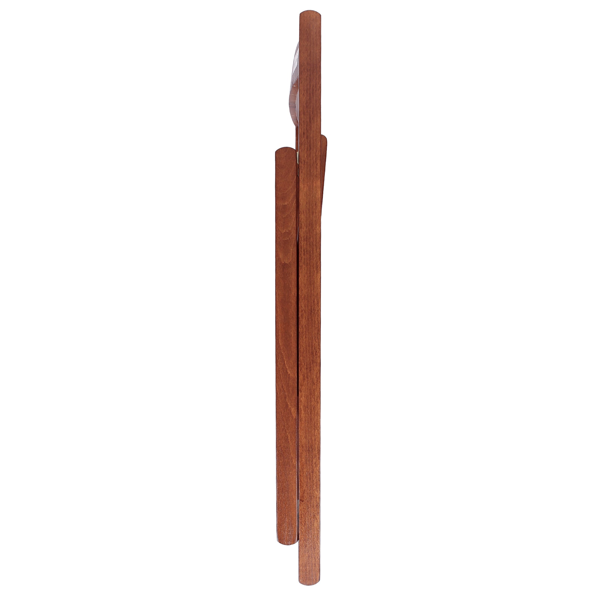 Walnut Beech Wood Folding Chairs - Pack of Two