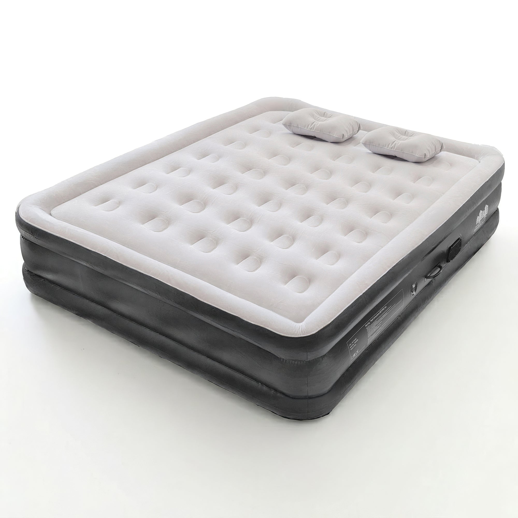 King Airbed with Removable Electric Pump - Black/Grey