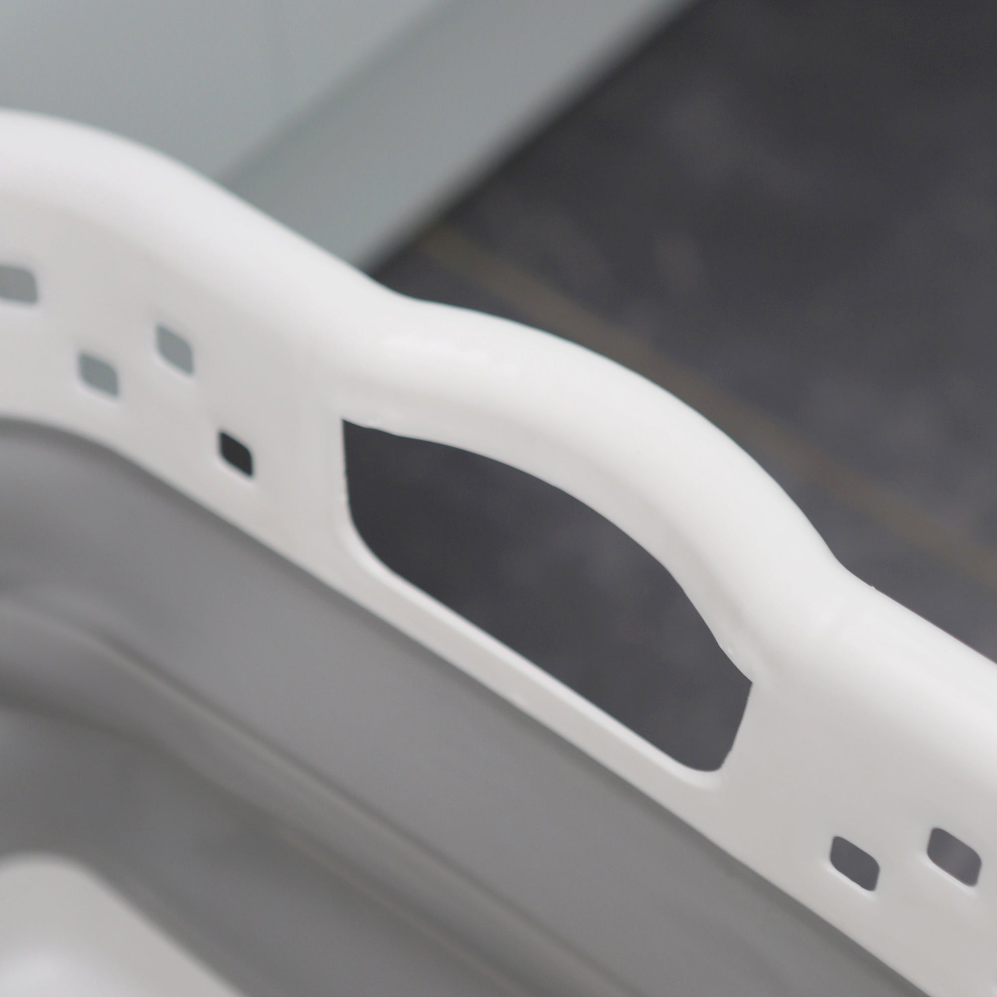 42L Collapsible Laundry Basket - White/Grey