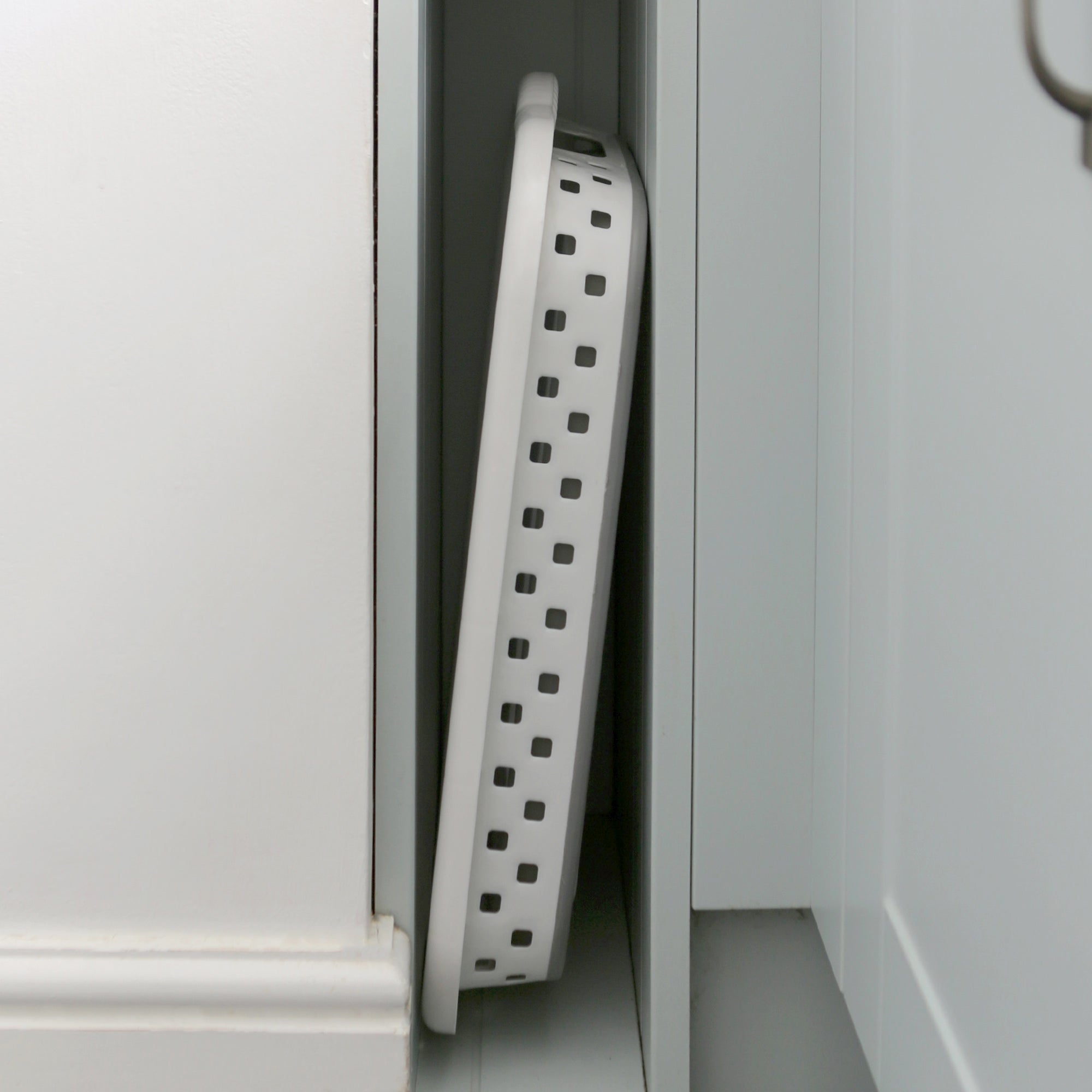 42L Collapsible Laundry Basket - White/Grey