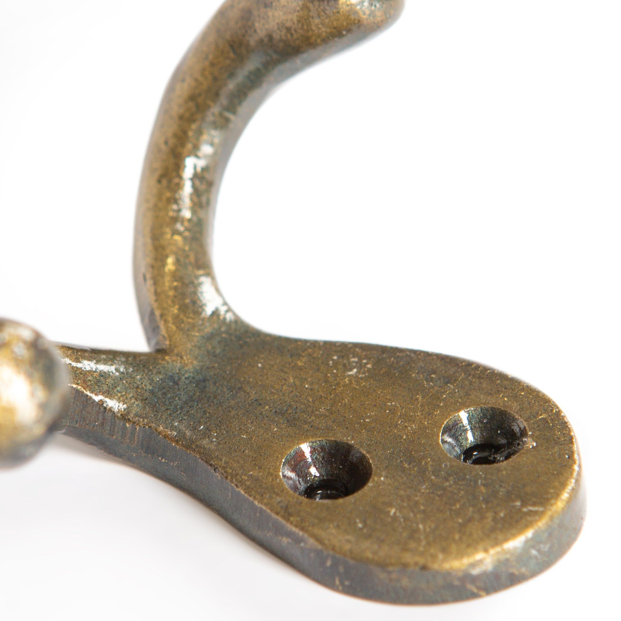 70mm x 50mm Brass Double Coat Hook