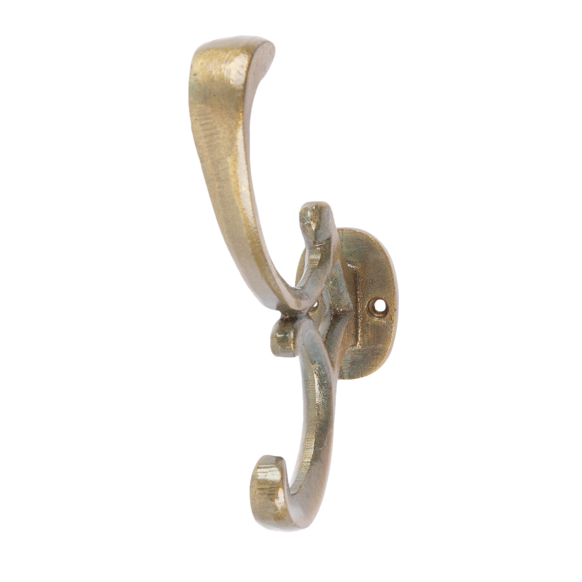 30mm x 130mm Brass Ornamental Hat & Coat Hook
