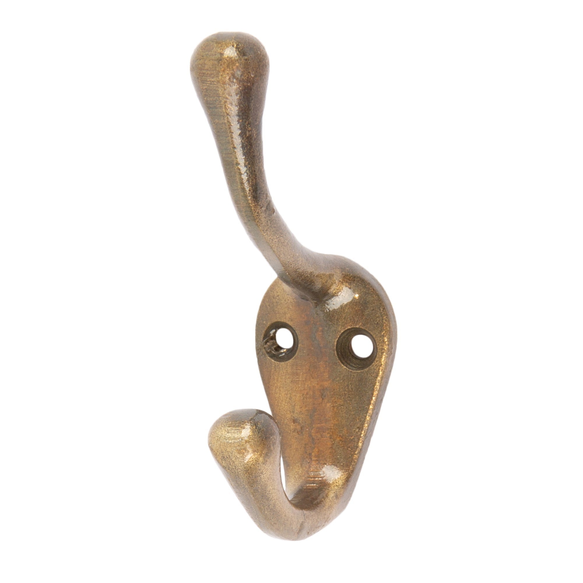 25mm x 80mm Brass Narrow Hat & Coat Hook