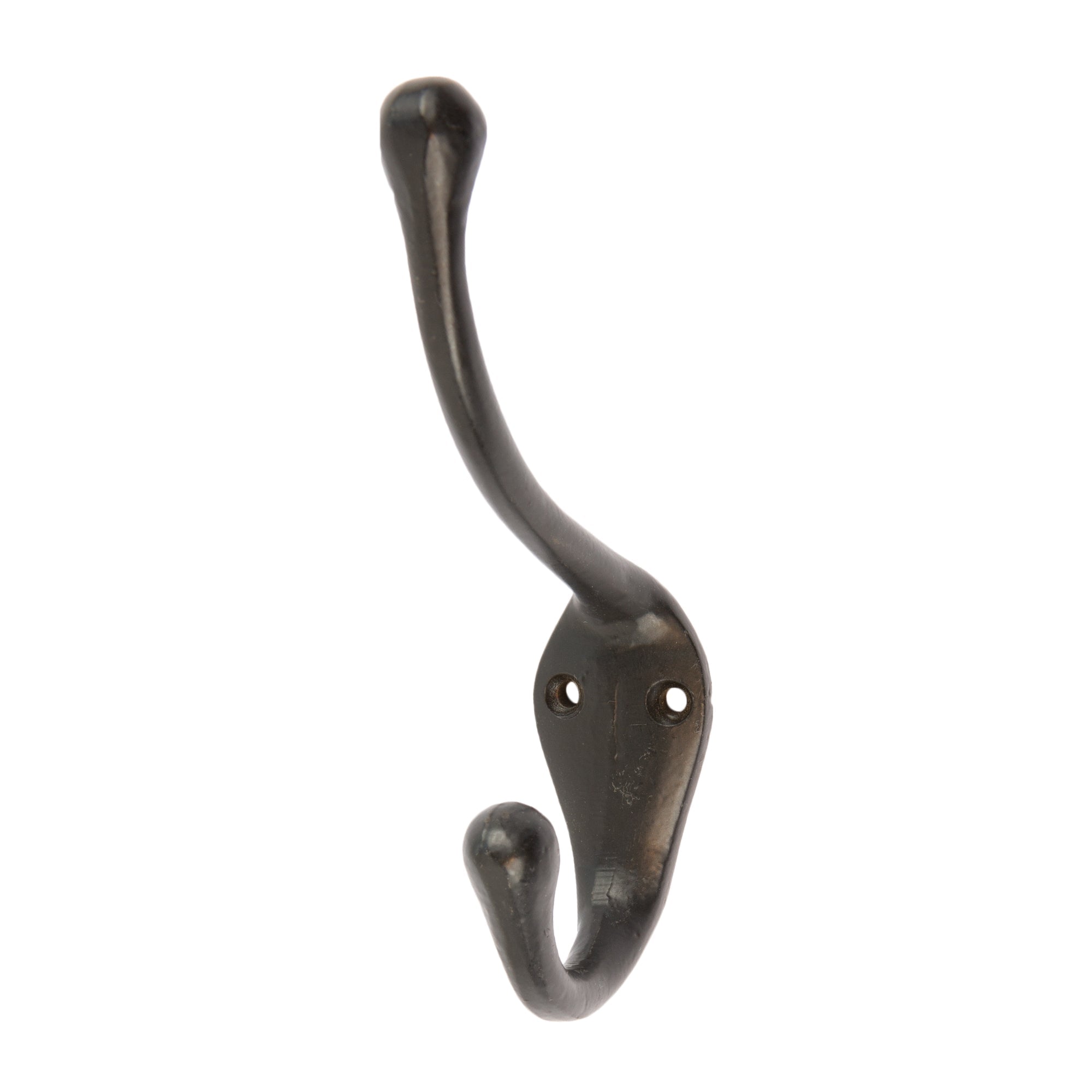 30mm x 140mm Black Narrow Hat & Coat Hook