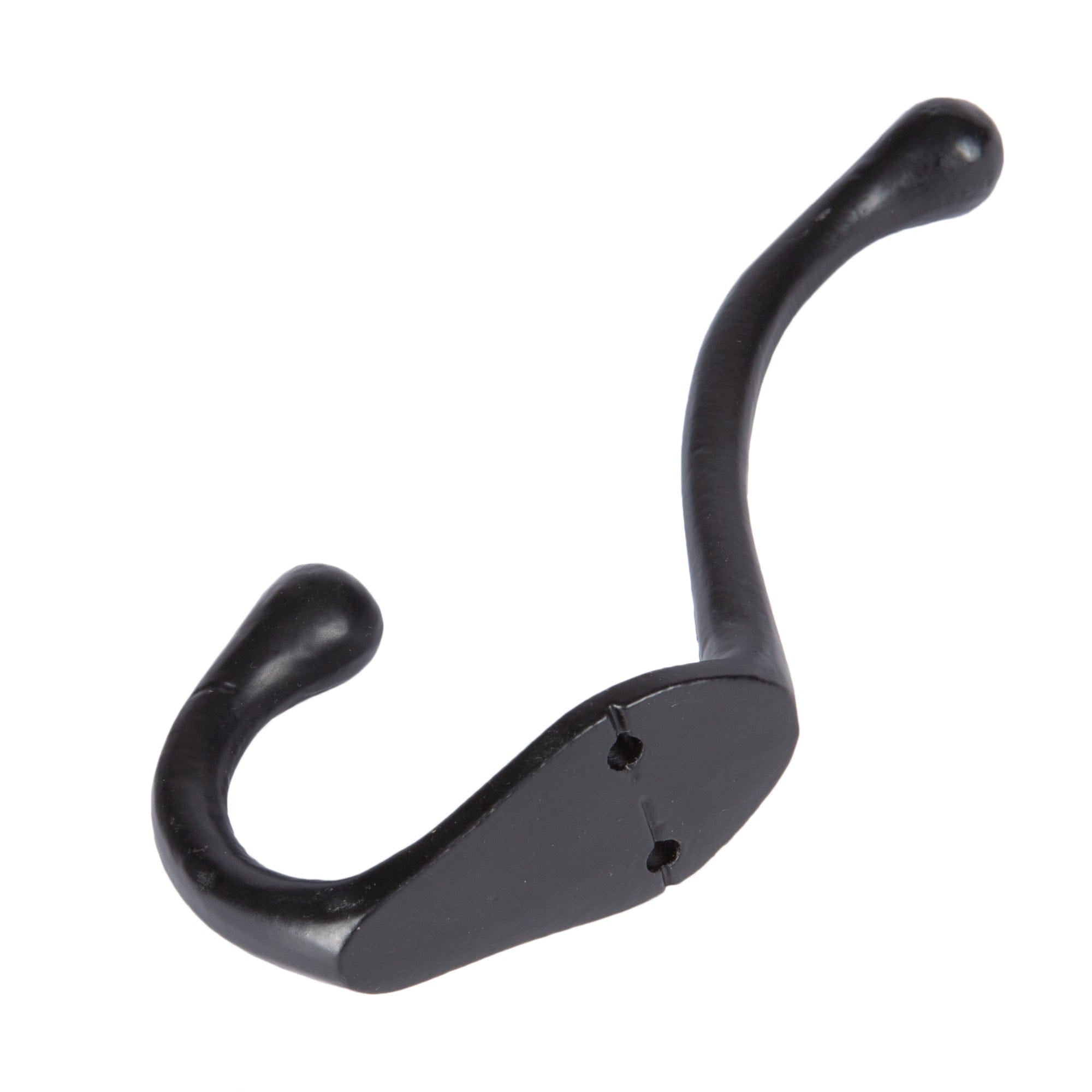 30mm x 140mm Black Narrow Hat & Coat Hook