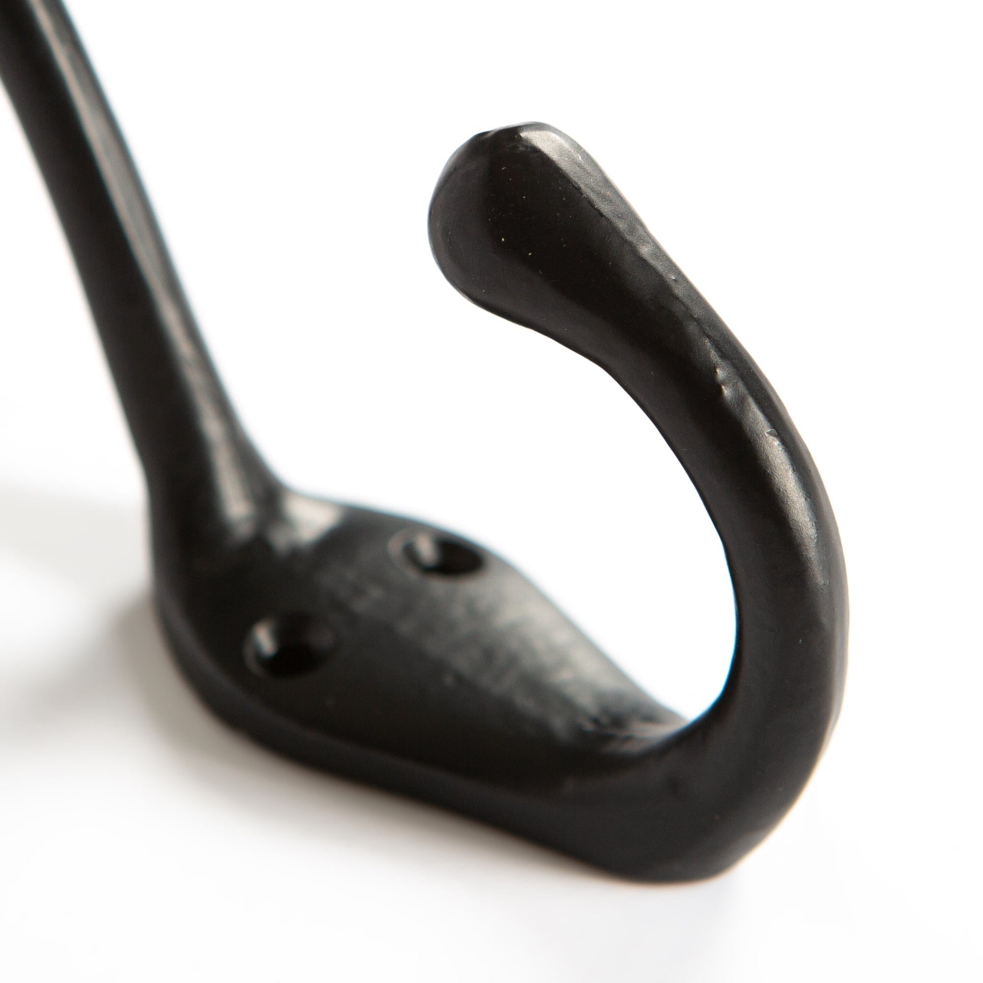 30mm x 140mm Black Narrow Hat & Coat Hook