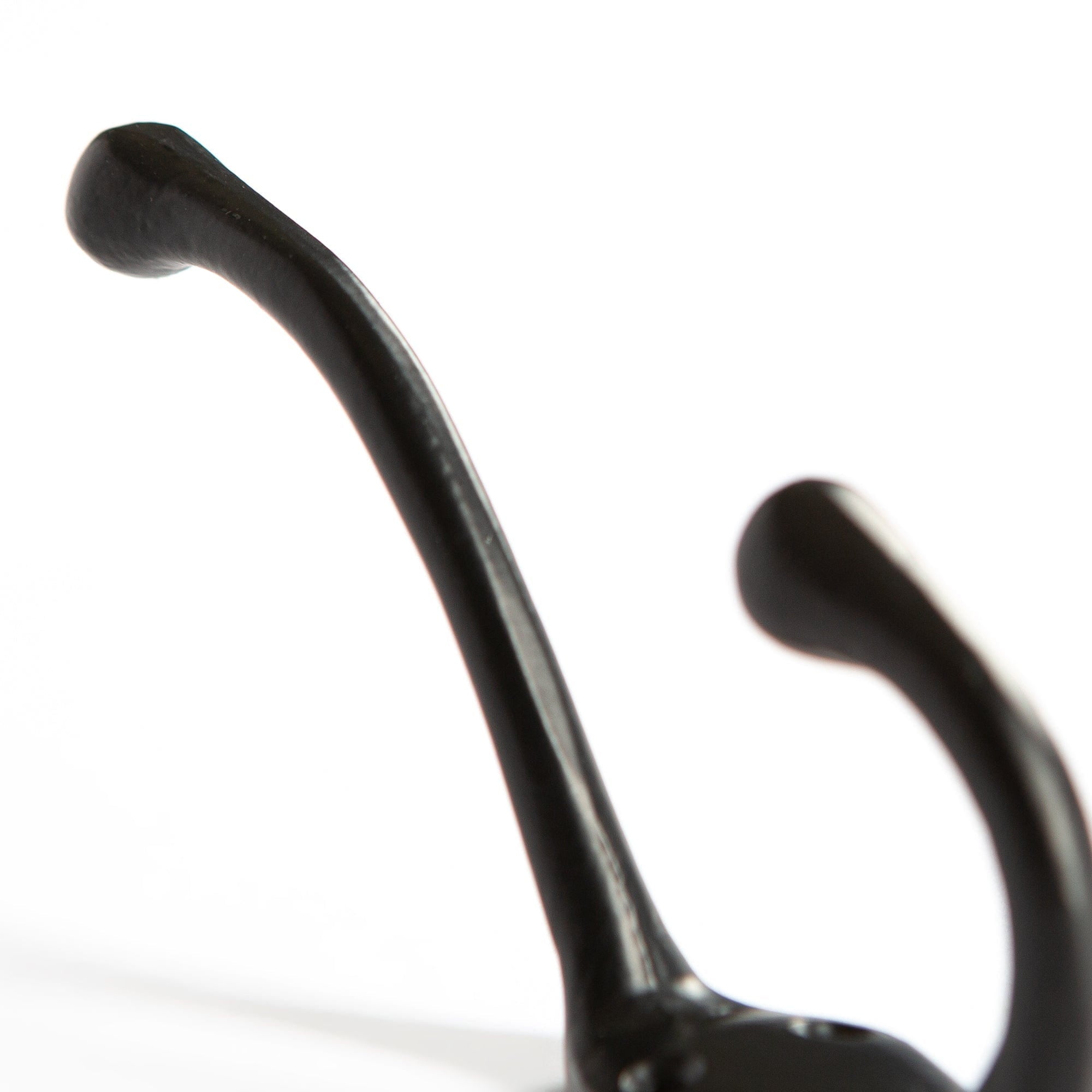 30mm x 140mm Black Narrow Hat & Coat Hook