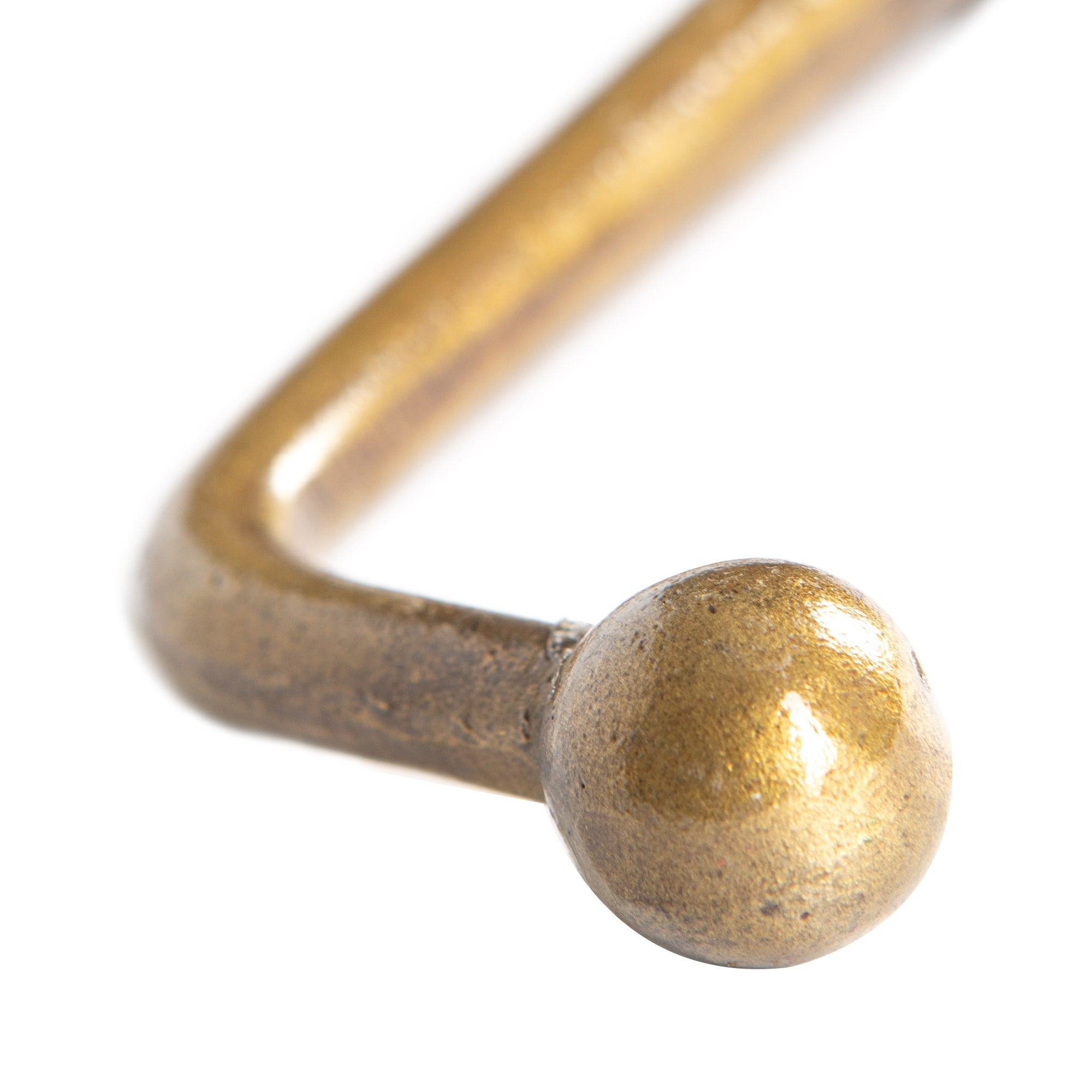 20mm x 60mm Brass Flat Top Screw Hook