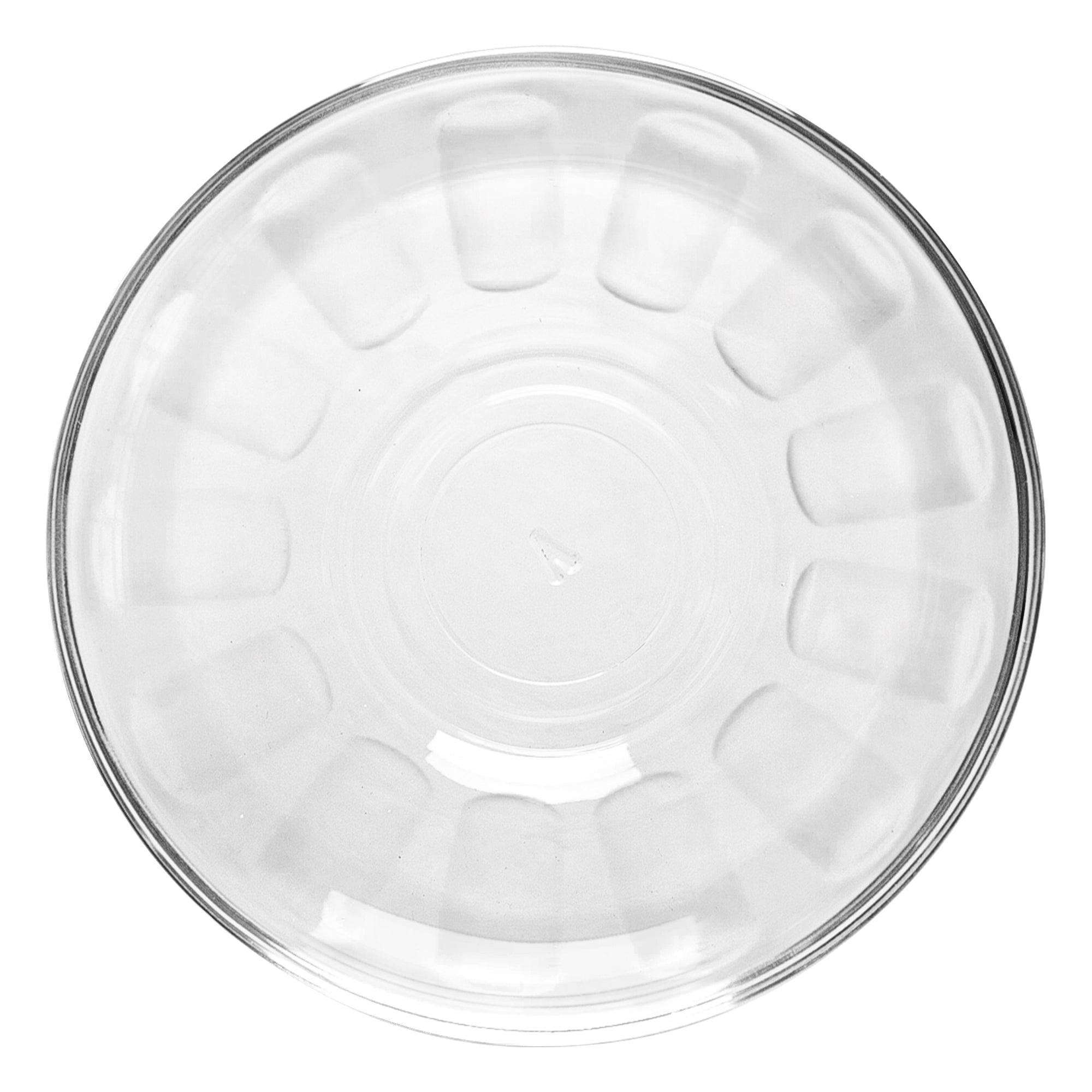 10cm Klasik Embossed Glass Turkish Tea Cup Saucers - Pack of Six