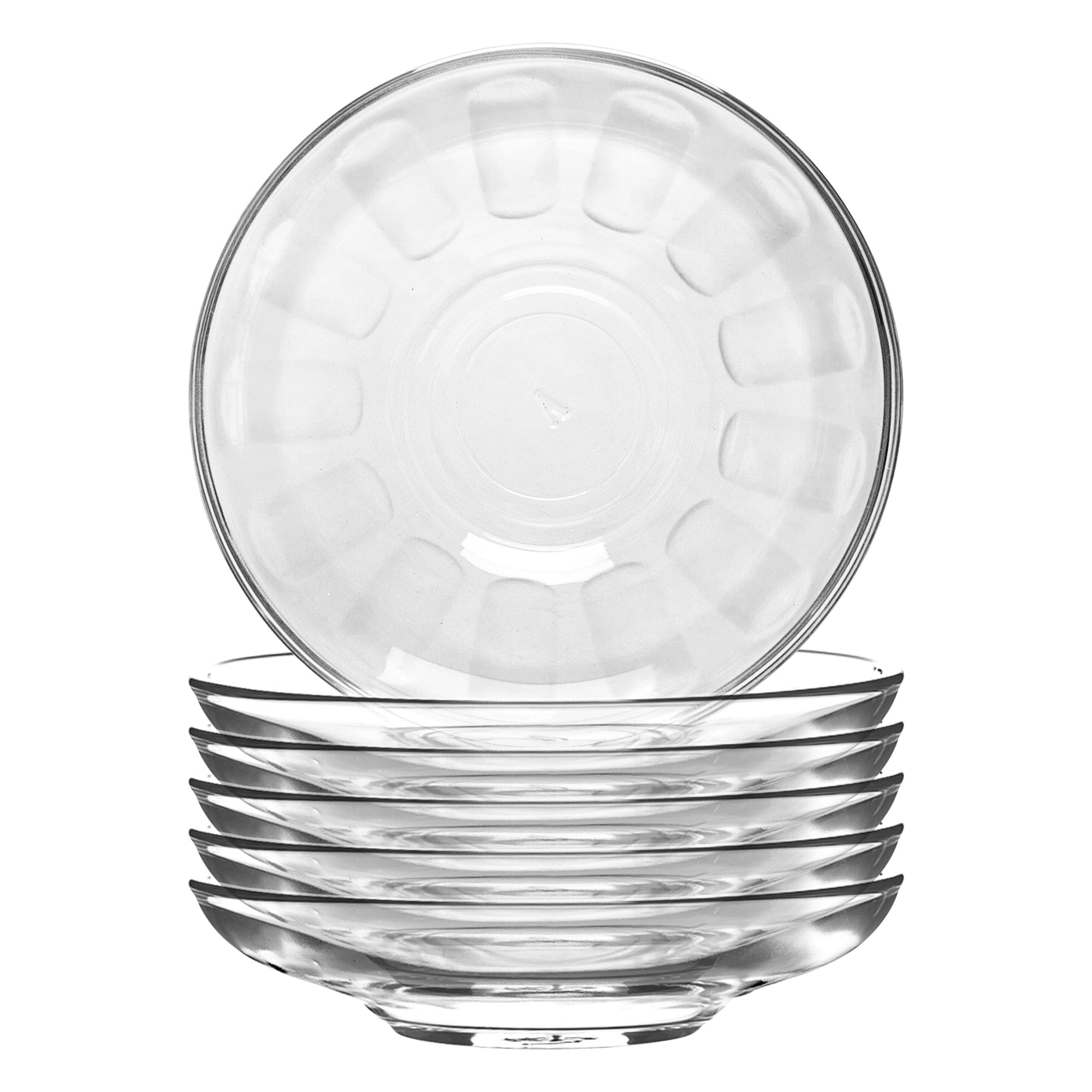 10cm Klasik Glass Turkish Tea Cup Saucers - Pack of Six - By LAV