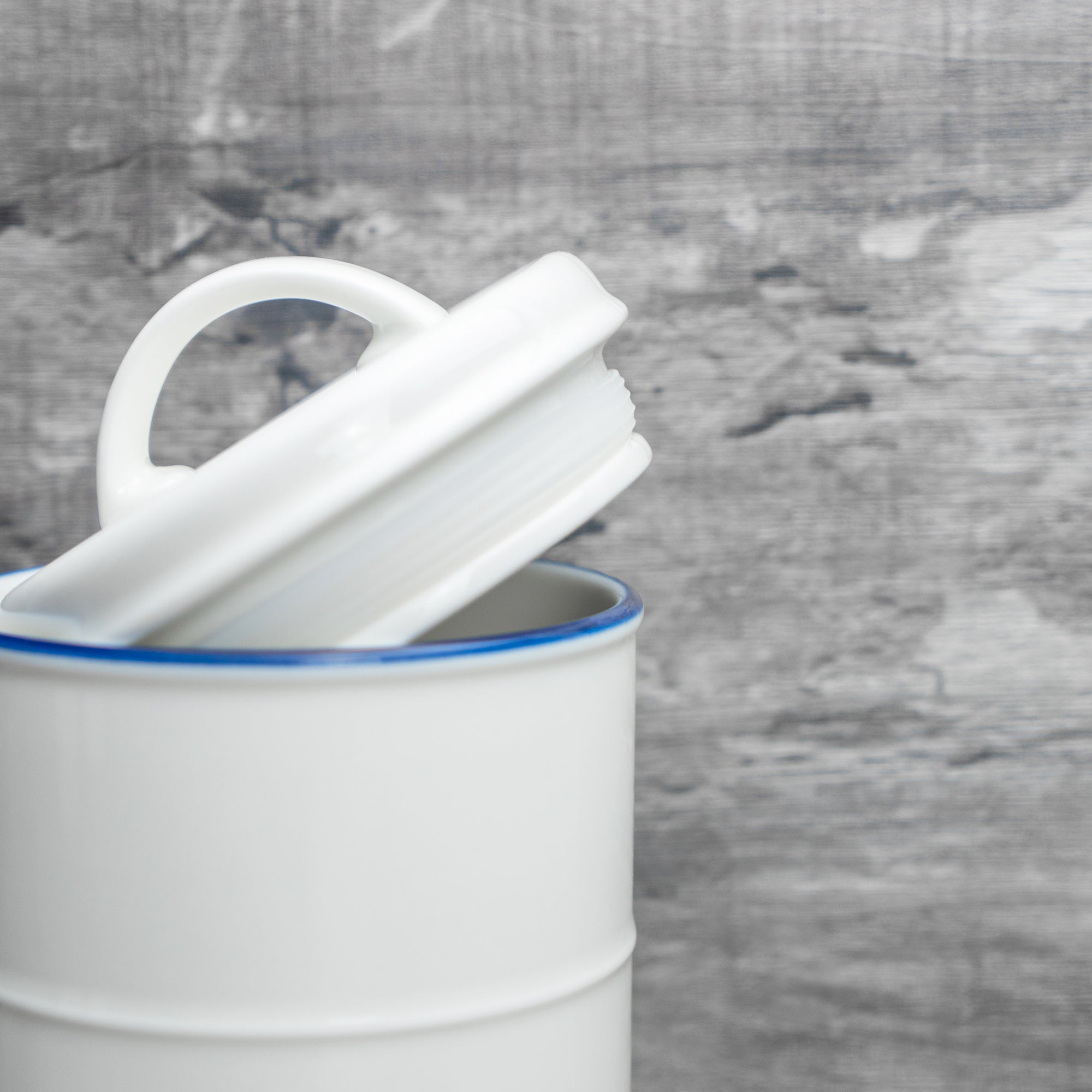 Farmhouse White Tea Canister