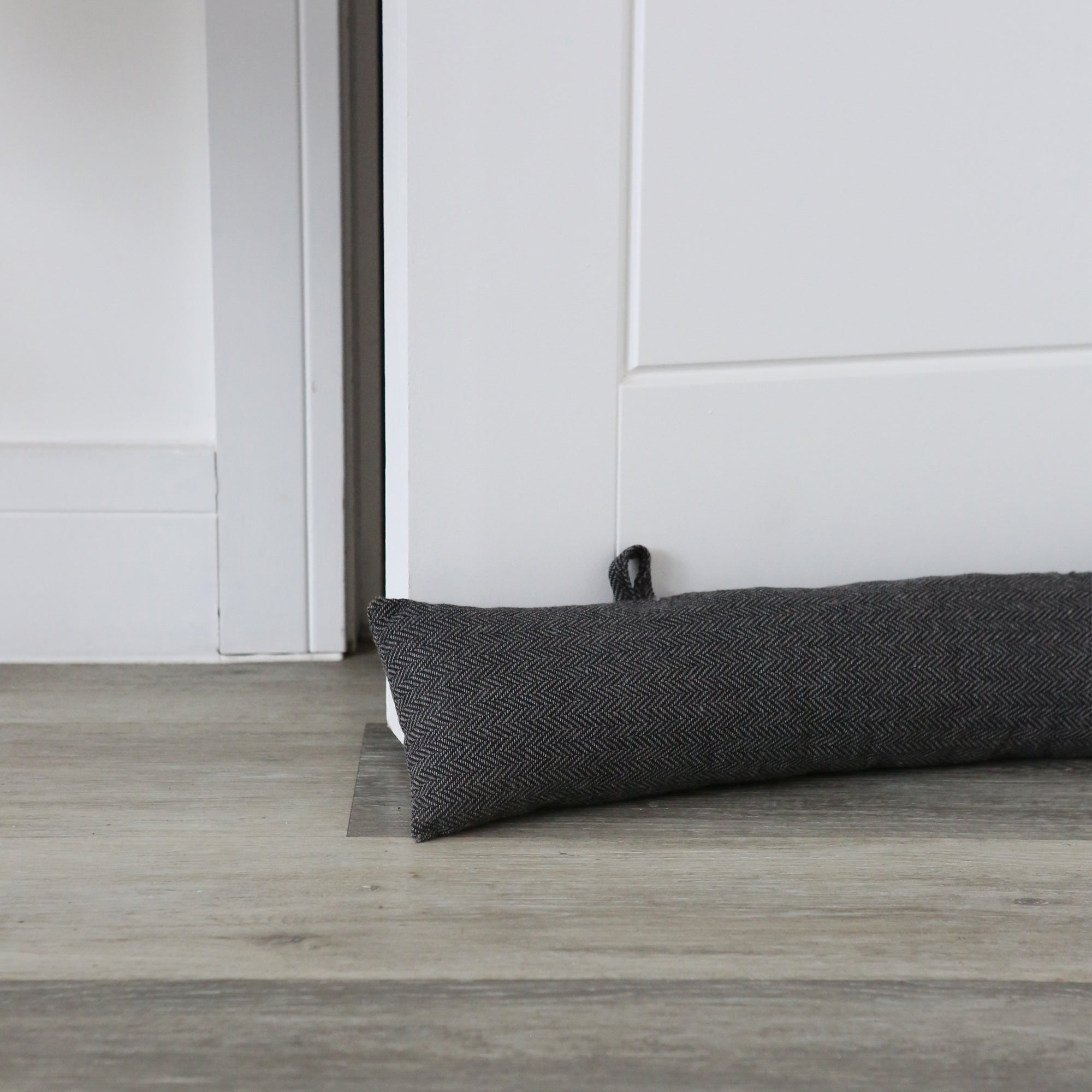 Classic Herringbone Draught Excluder - 79cm