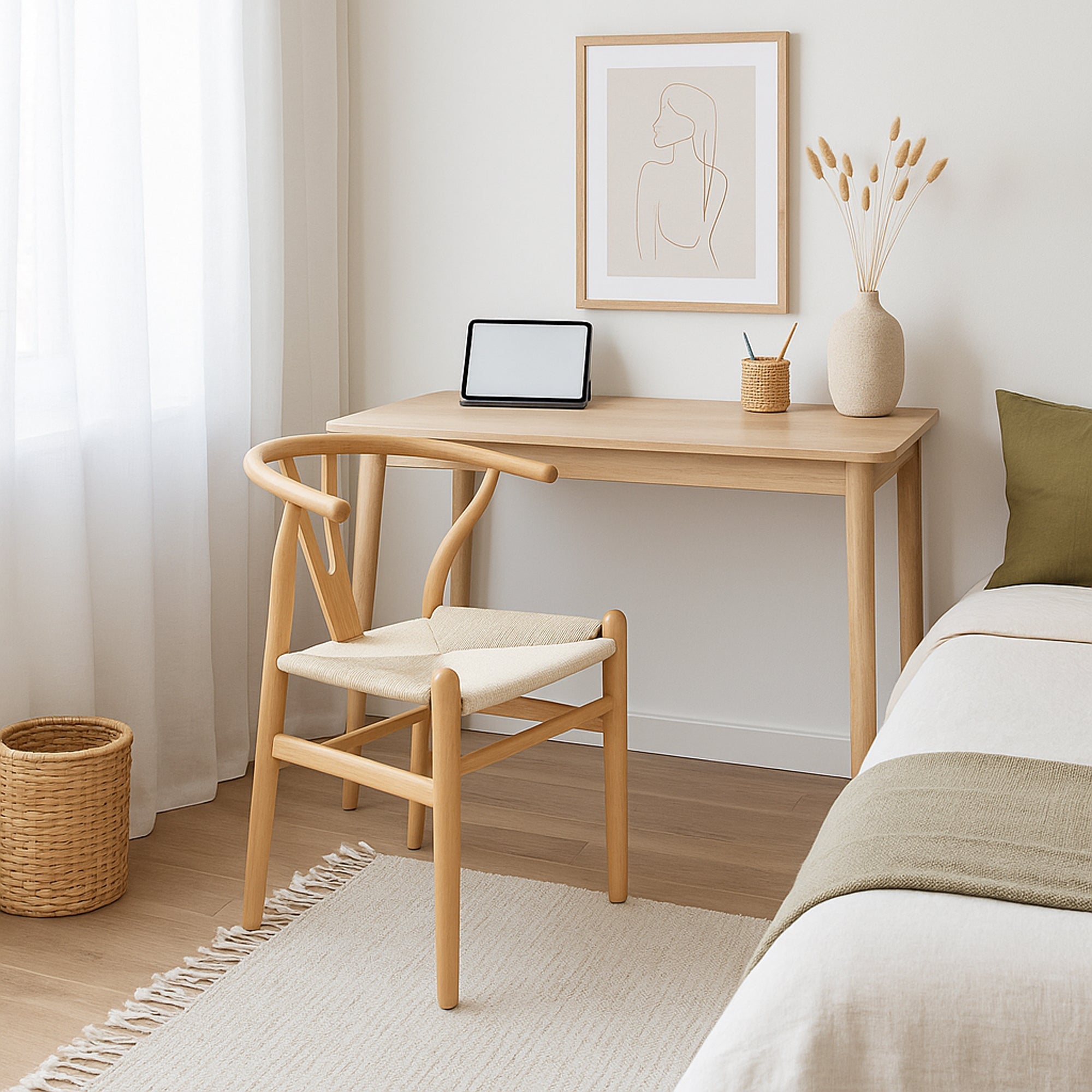 Wooden Wishbone Dining Chair