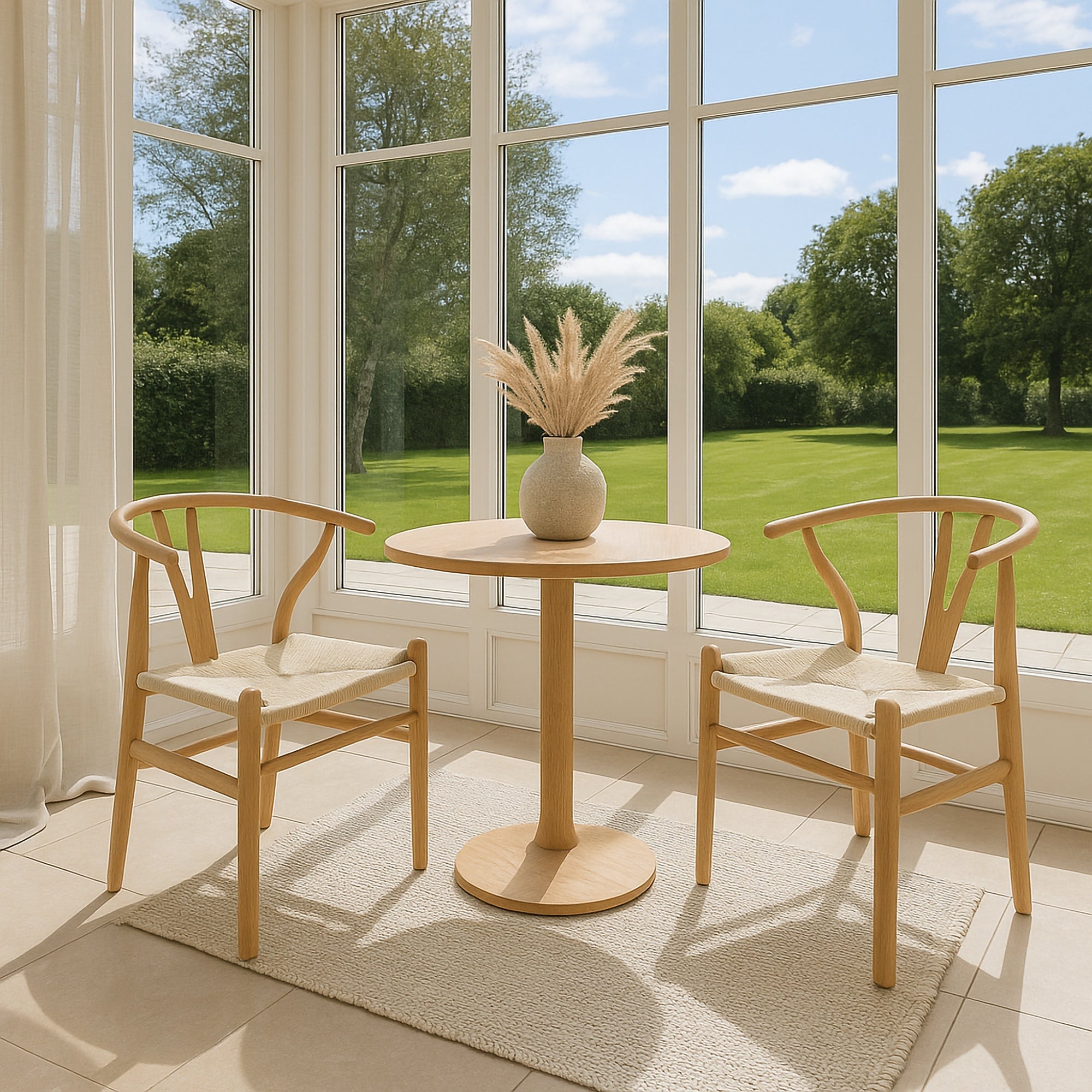 Wooden Wishbone Dining Chair
