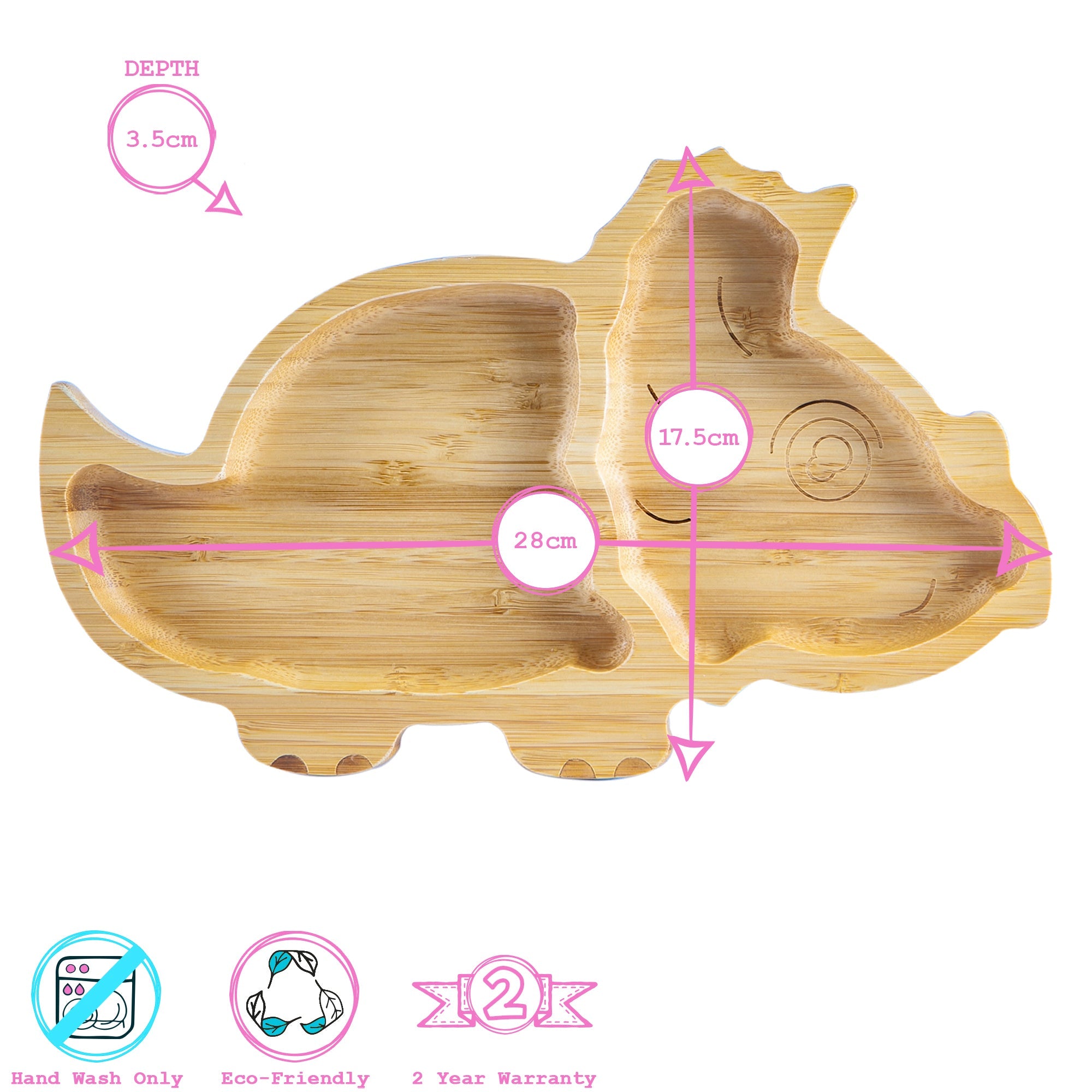 Dani The Dinosaur Bamboo Suction Children&