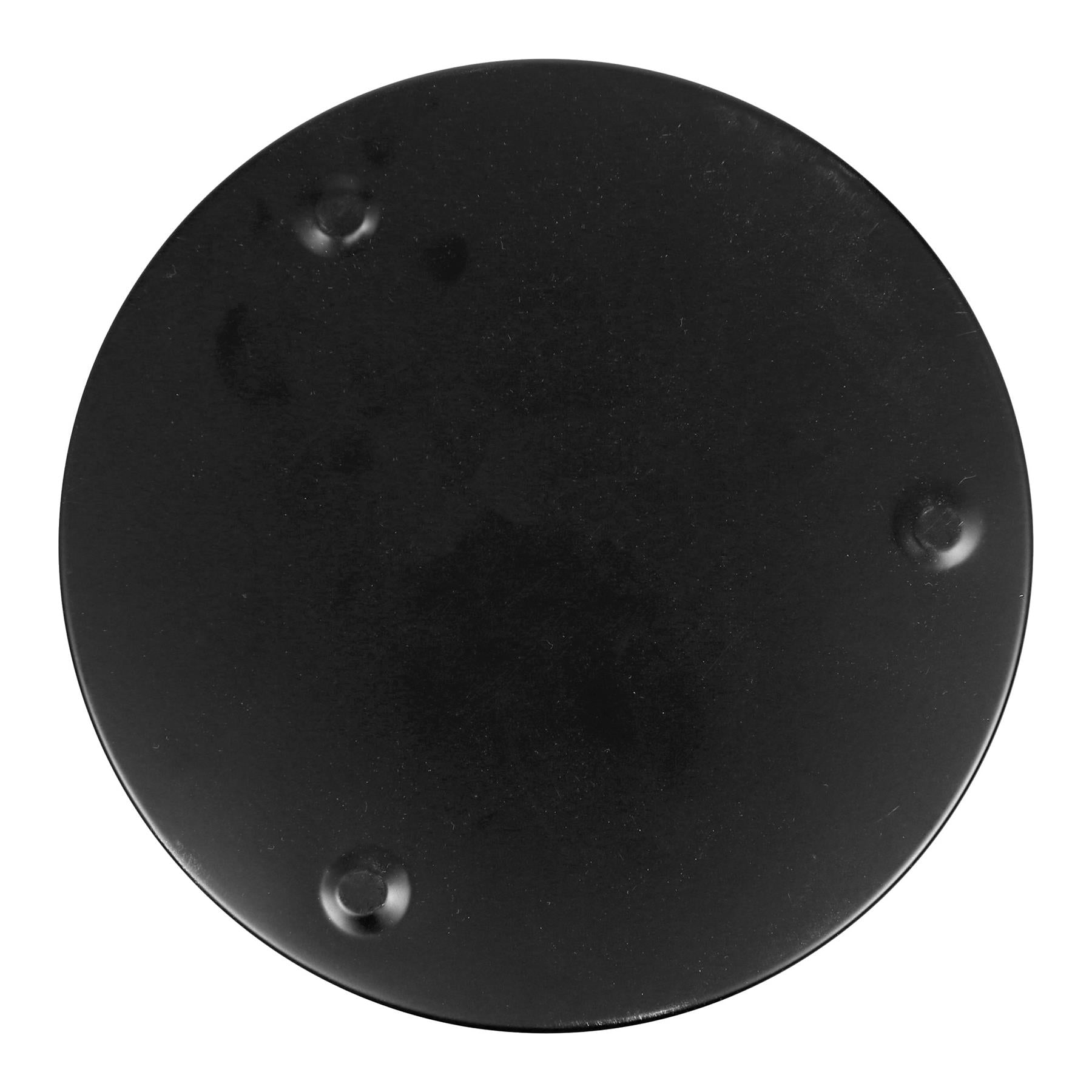 Round Metal Waste Paper Bin - Black