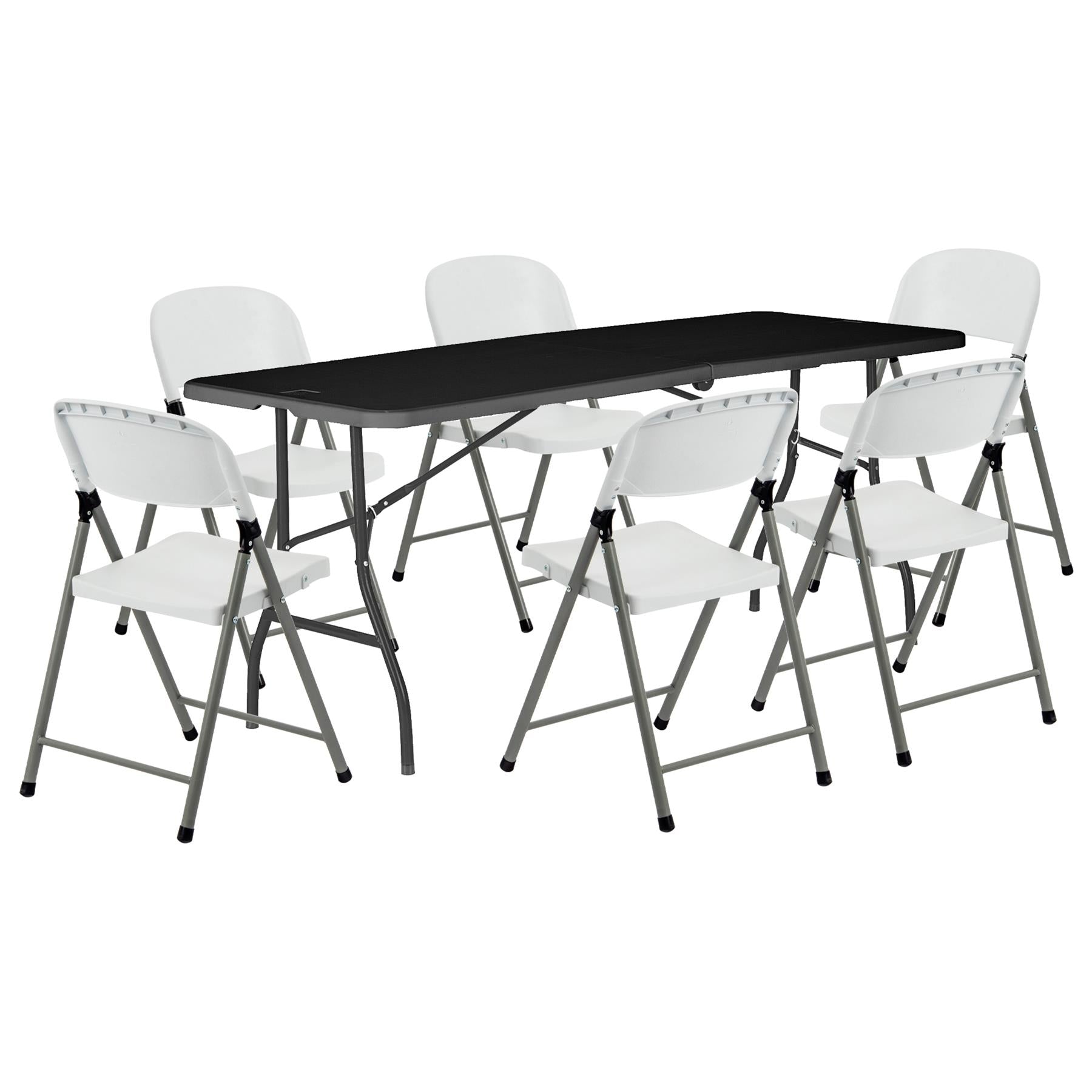 6 feet / Folding Table & Chair Set - 180cm