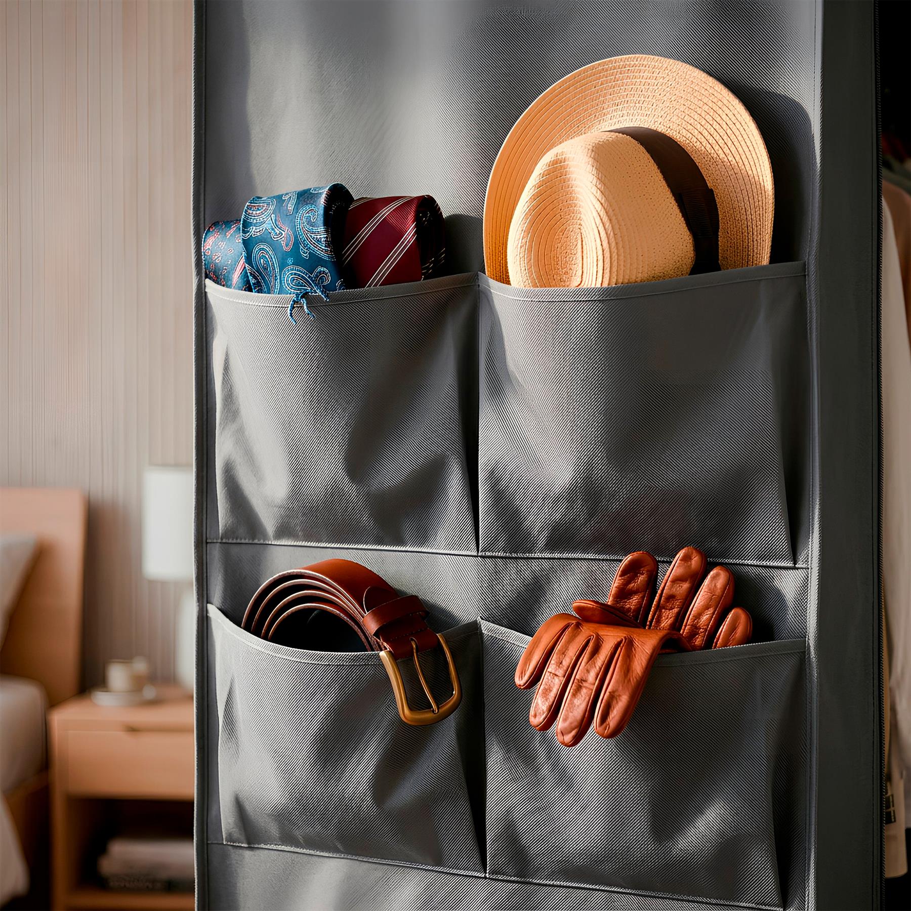 Portable Fabric Wardrobe - 170 x 45 x 167cm - Grey