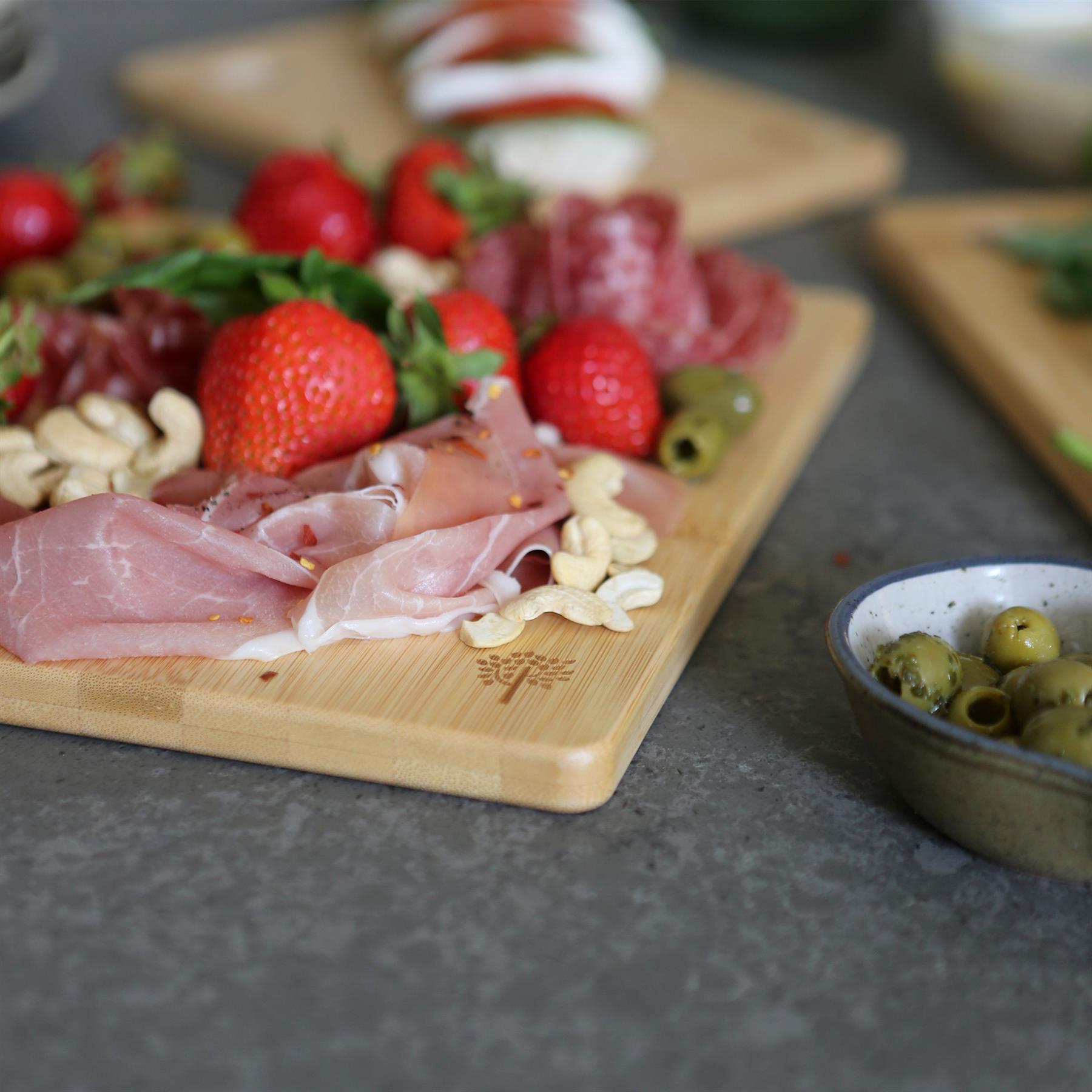 3 Piece Bamboo Chopping Board Set