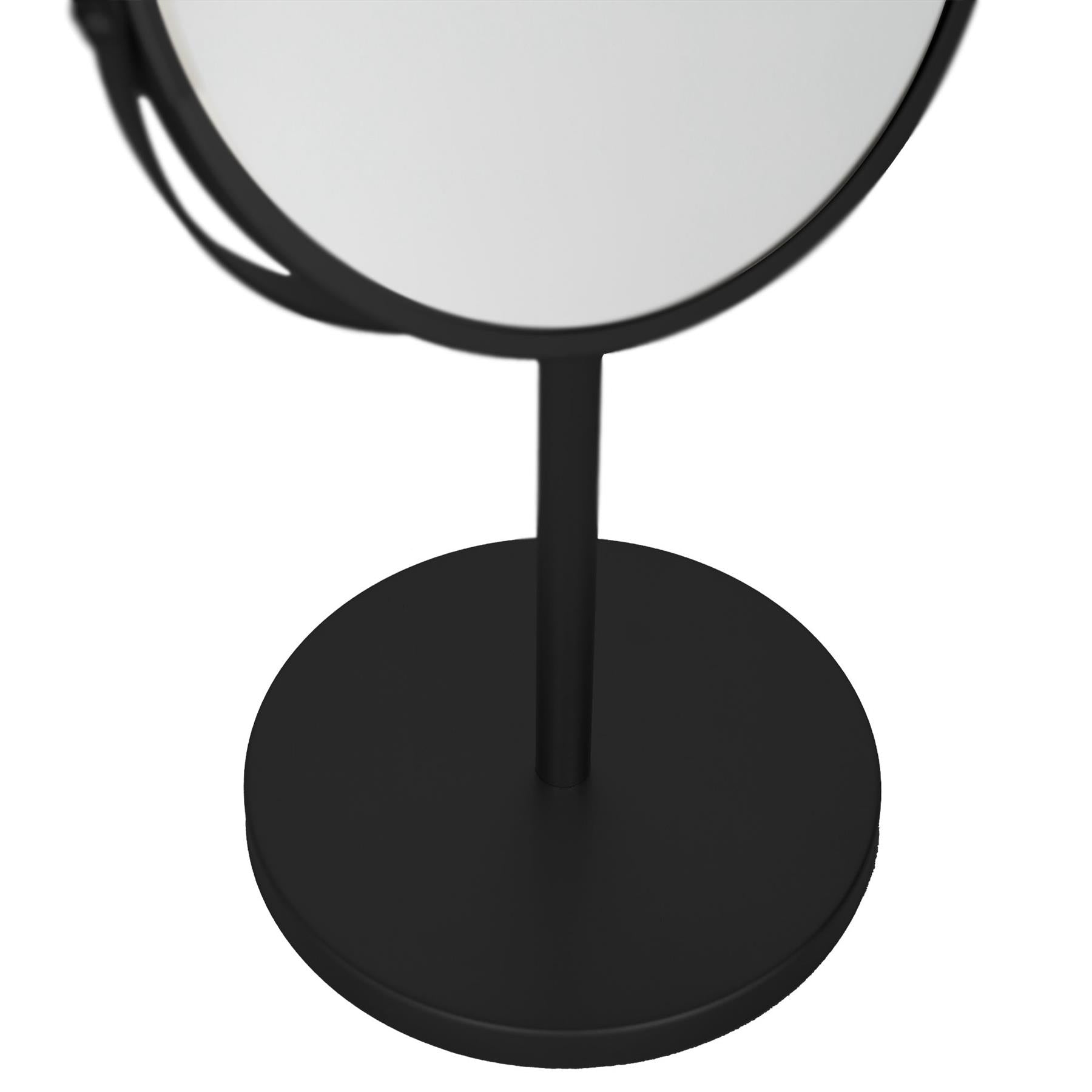 18.5cm x 34.5cm Black Pedestal Mirror