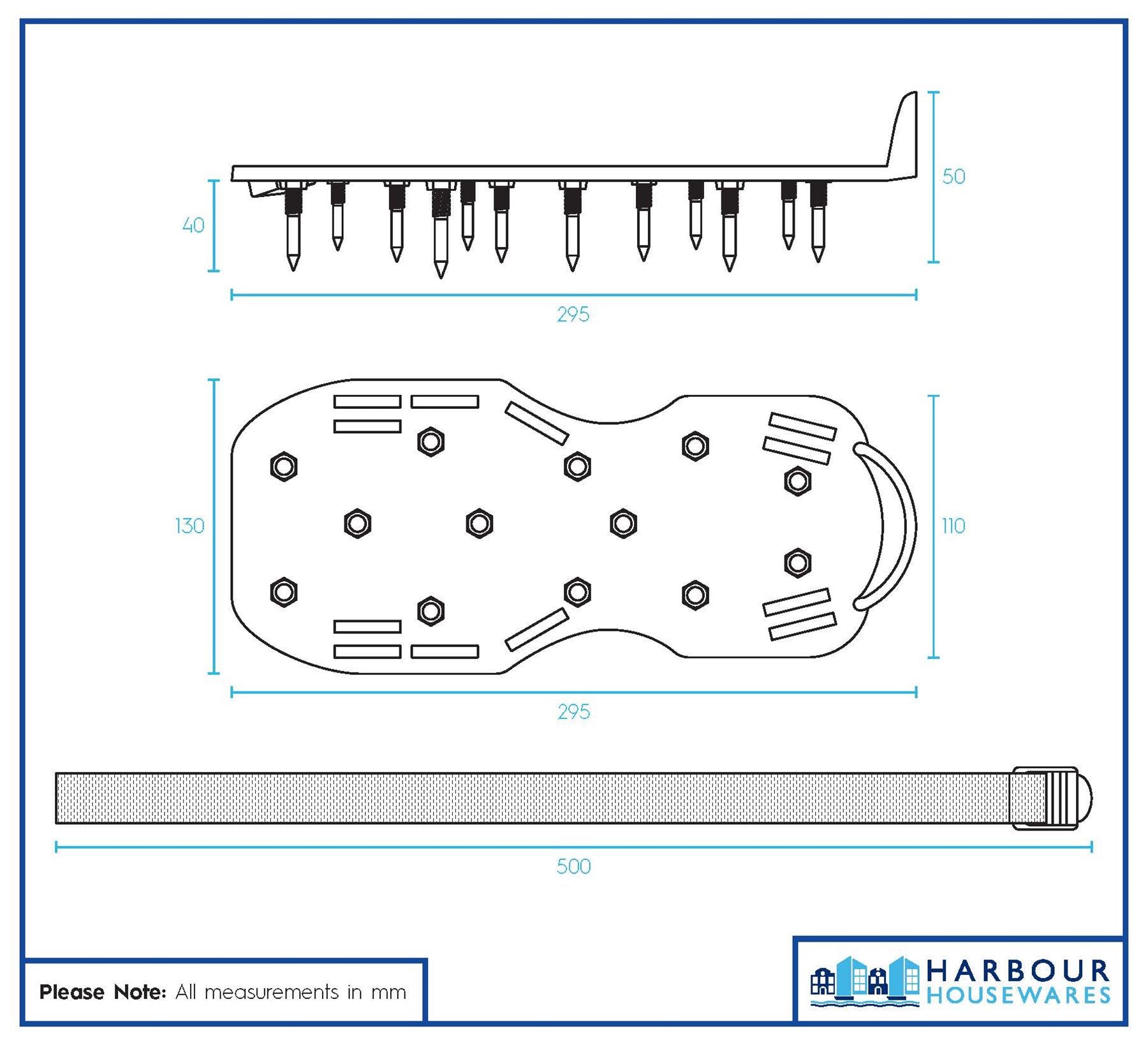 Lawn Aerator Shoes with Hook & Loop Straps