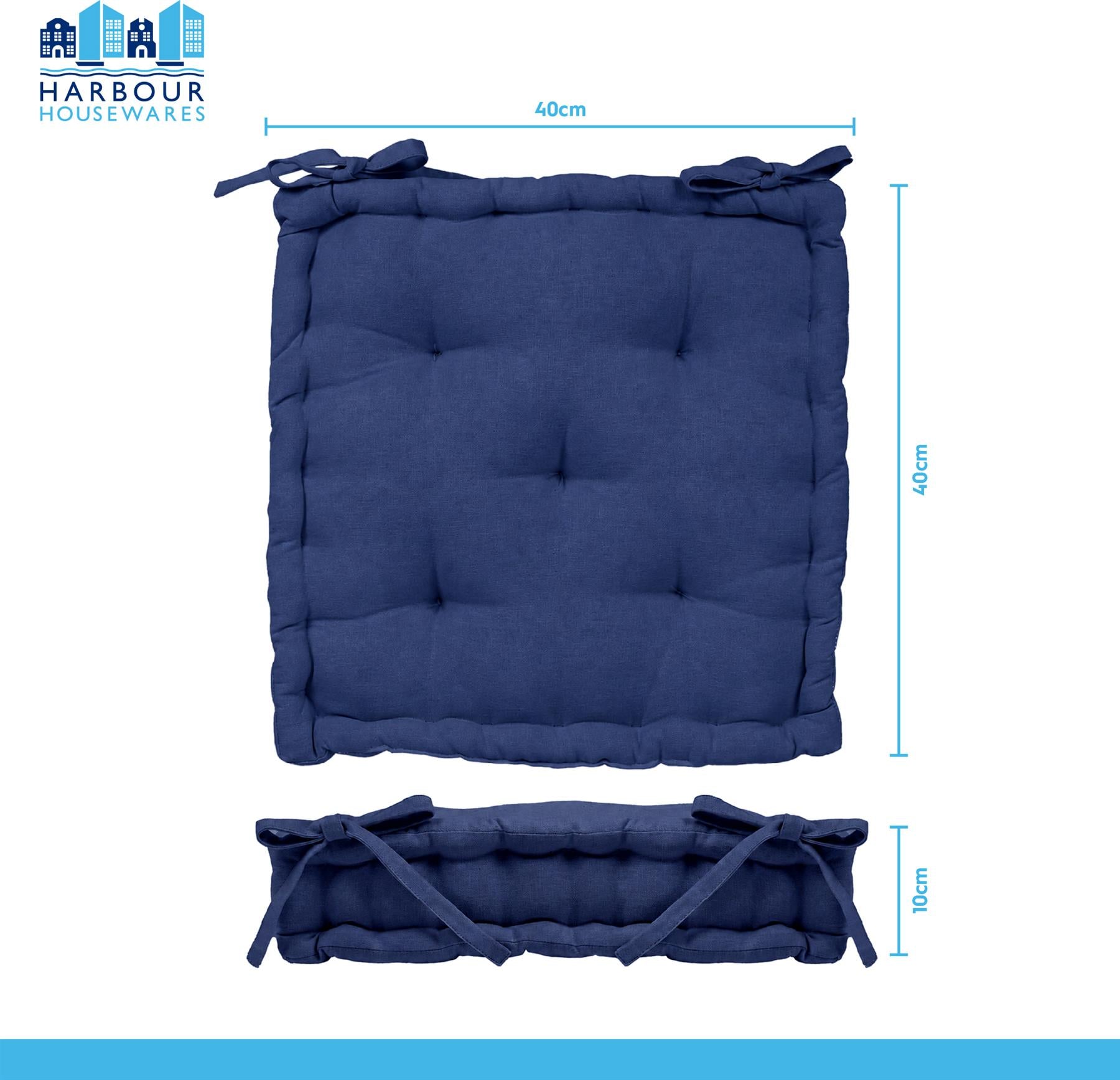 Deluxe Square Seat Pad - 40 x 40cm - Grey