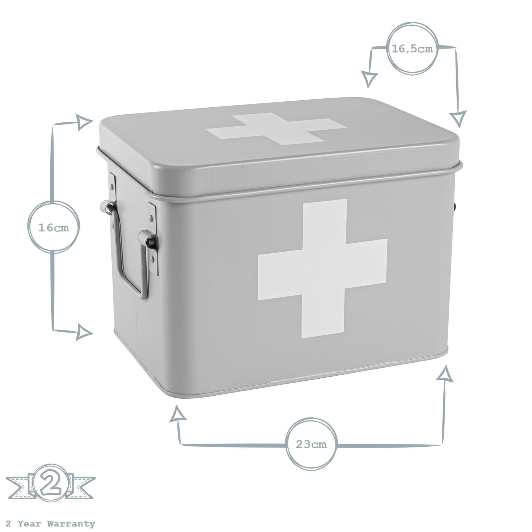 Grey Vintage First Aid Tin