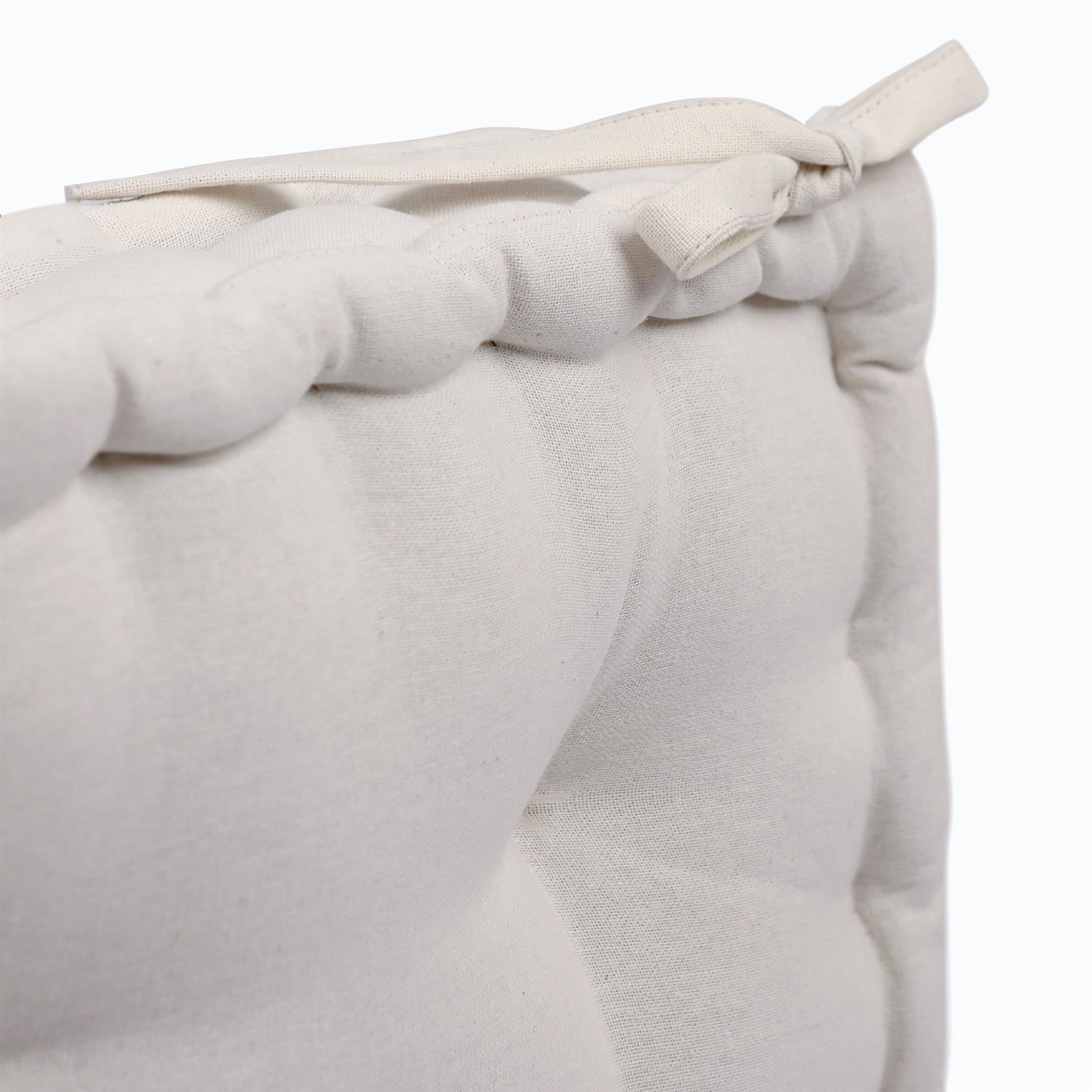 Deluxe Square Seat Pad - 40 x 40cm - Cream